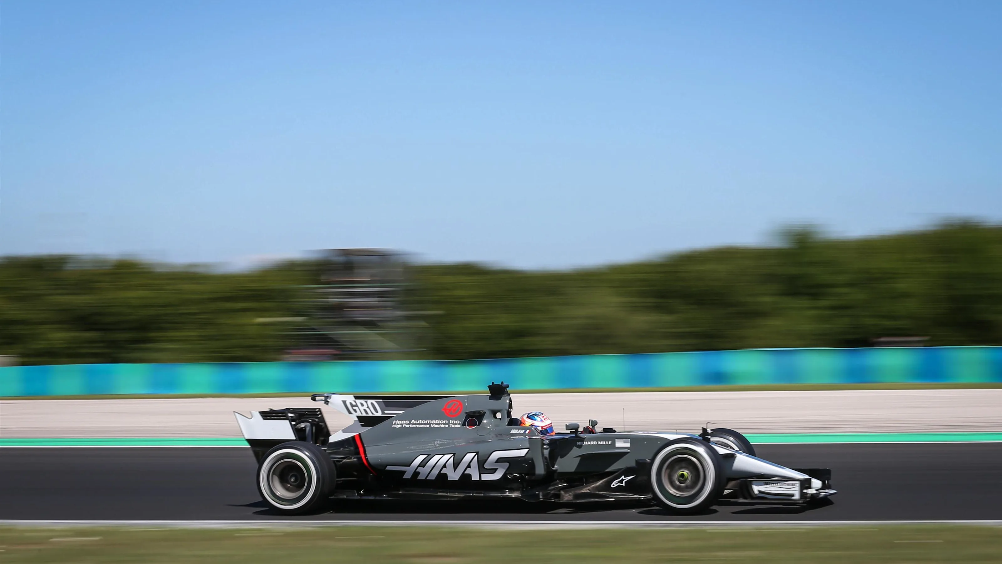 Romain Grosjean (FRA) Haas VF-17 at Formula One World Championship, Rd11, Hungarian Grand Prix,