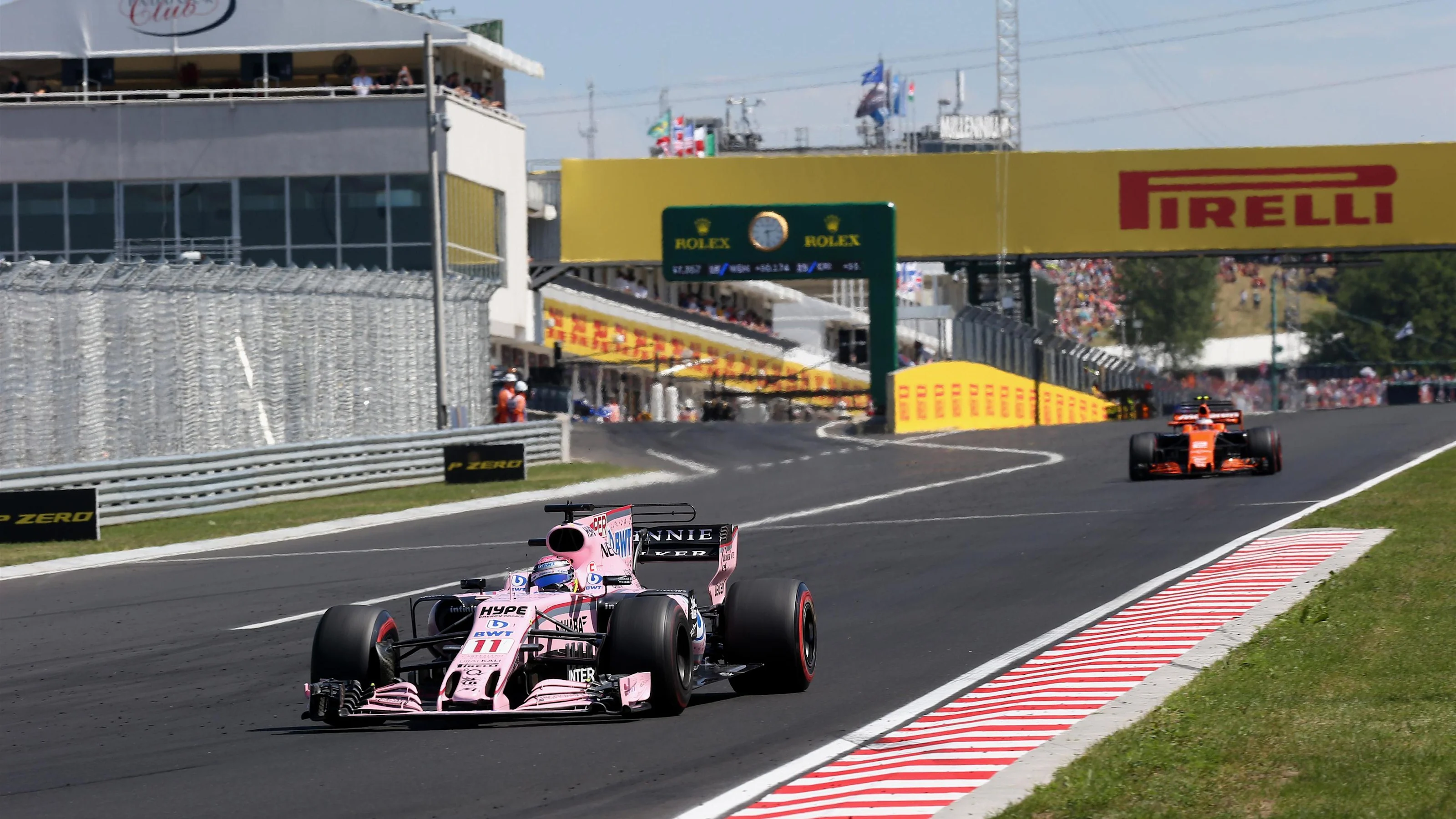 Sergio Perez (MEX) Force India VJM10 at Formula One World Championship, Rd11, Hungarian Grand Prix,