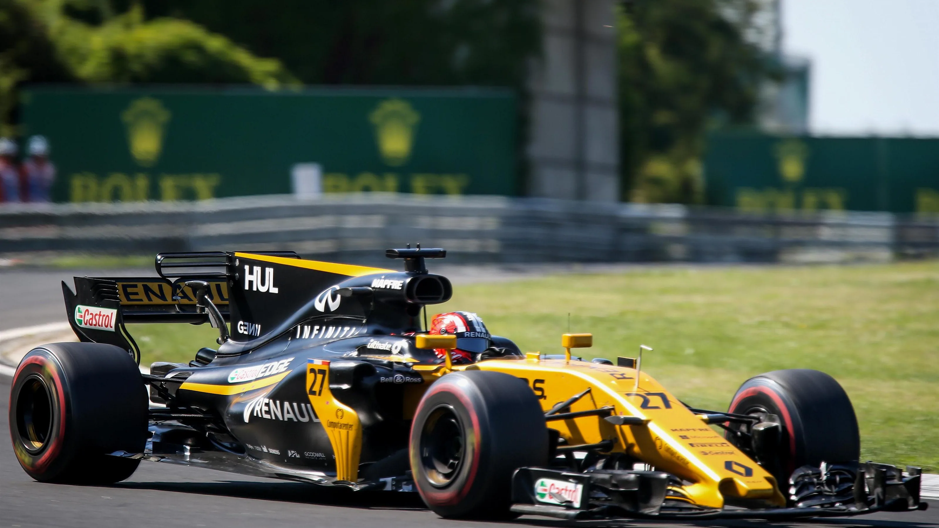 Nico Hulkenberg (GER) Renault Sport F1 Team RS17 at Formula One World Championship, Rd11, Hungarian