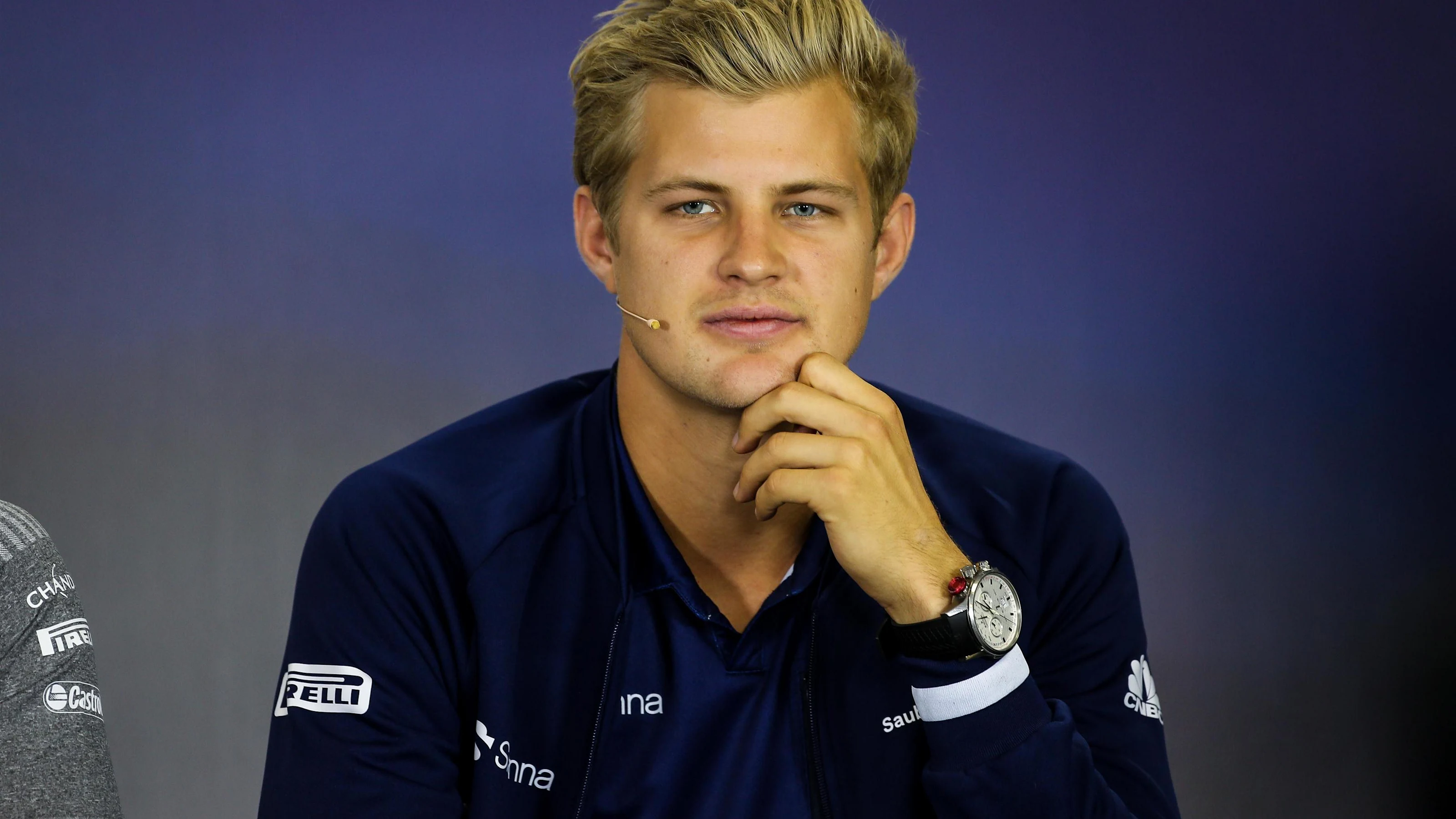 Marcus Ericsson (SWE) Sauber in the Press Conference at Formula One World Championship, Rd11,