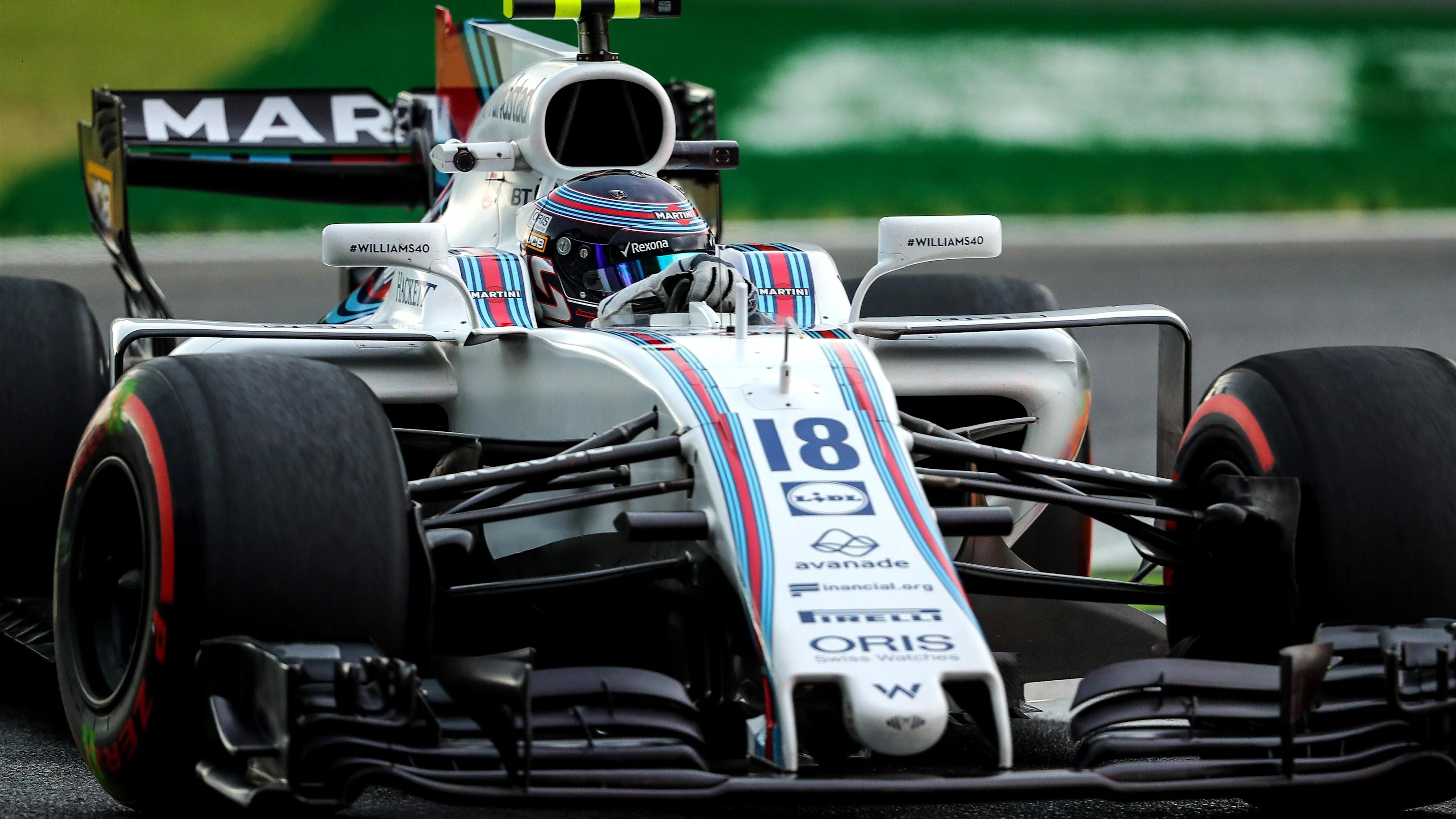 Lance Stroll (CDN) Williams FW40 at Formula One World Championship, Rd13, Italian Grand Prix,