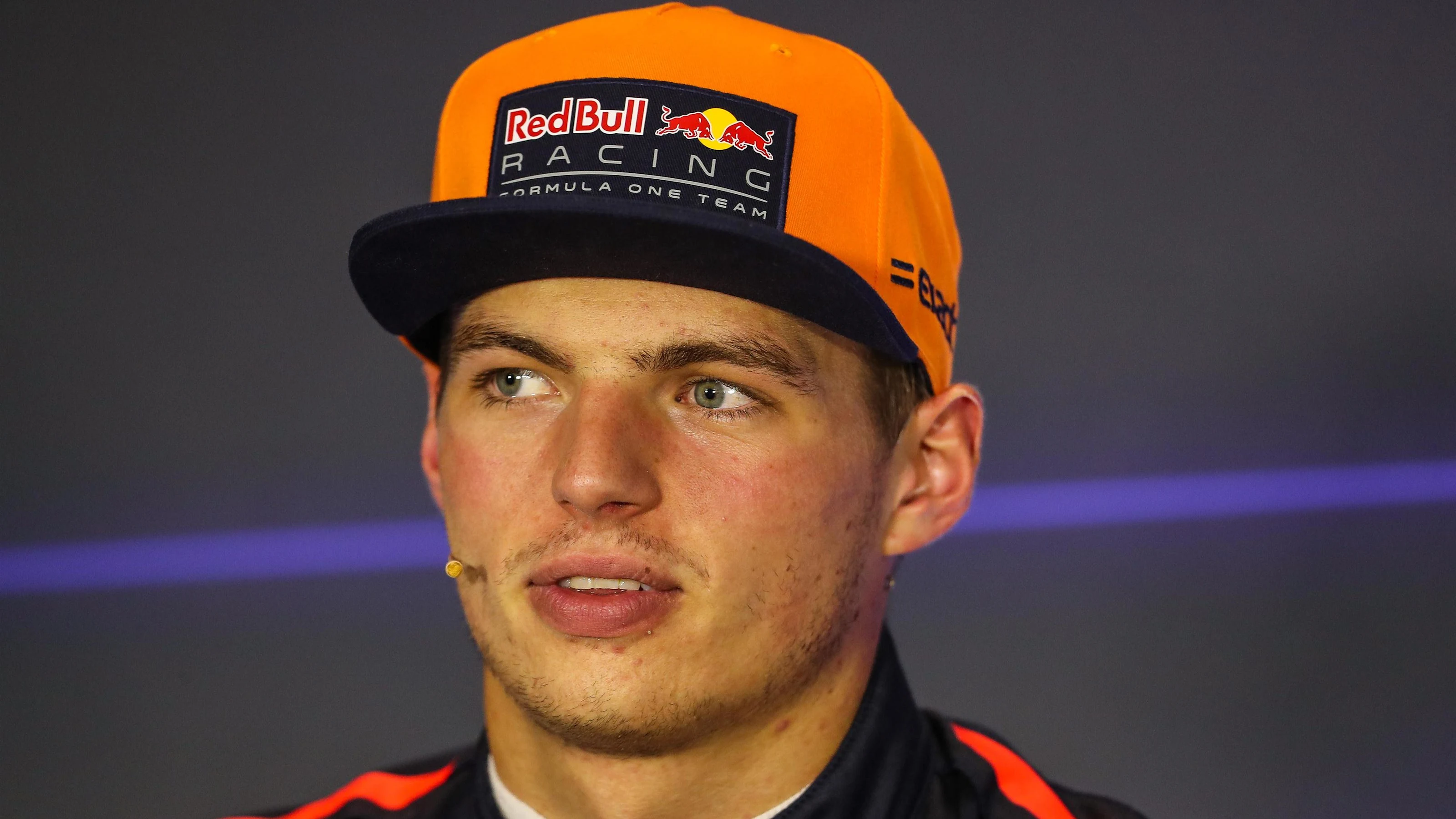 Max Verstappen (NED) Red Bull Racing in the Press Conference at Formula One World Championship,
