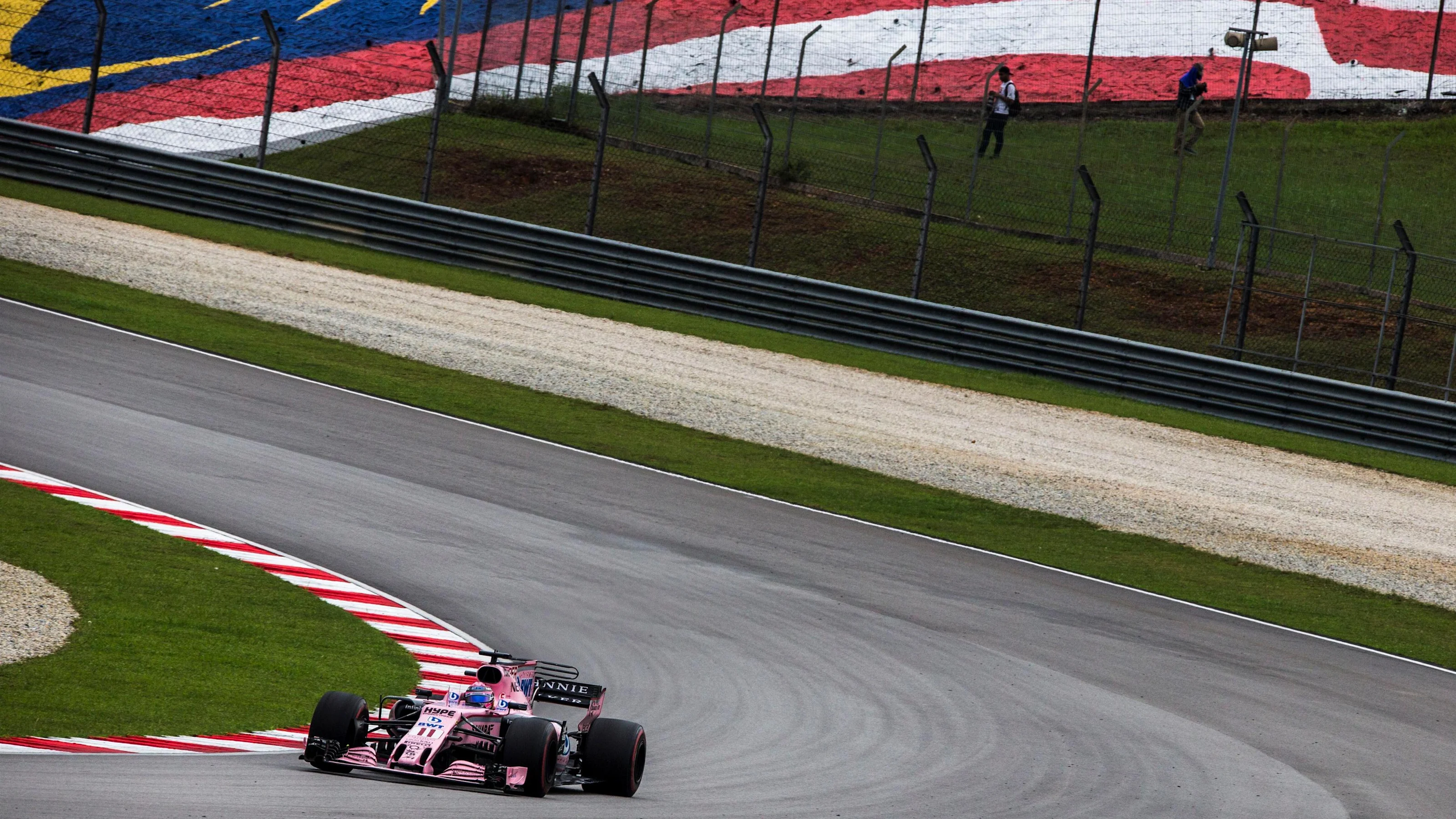 Sergio Perez (MEX) Force India VJM10 at Formula One World Championship, Rd15, Malaysian Grand Prix,