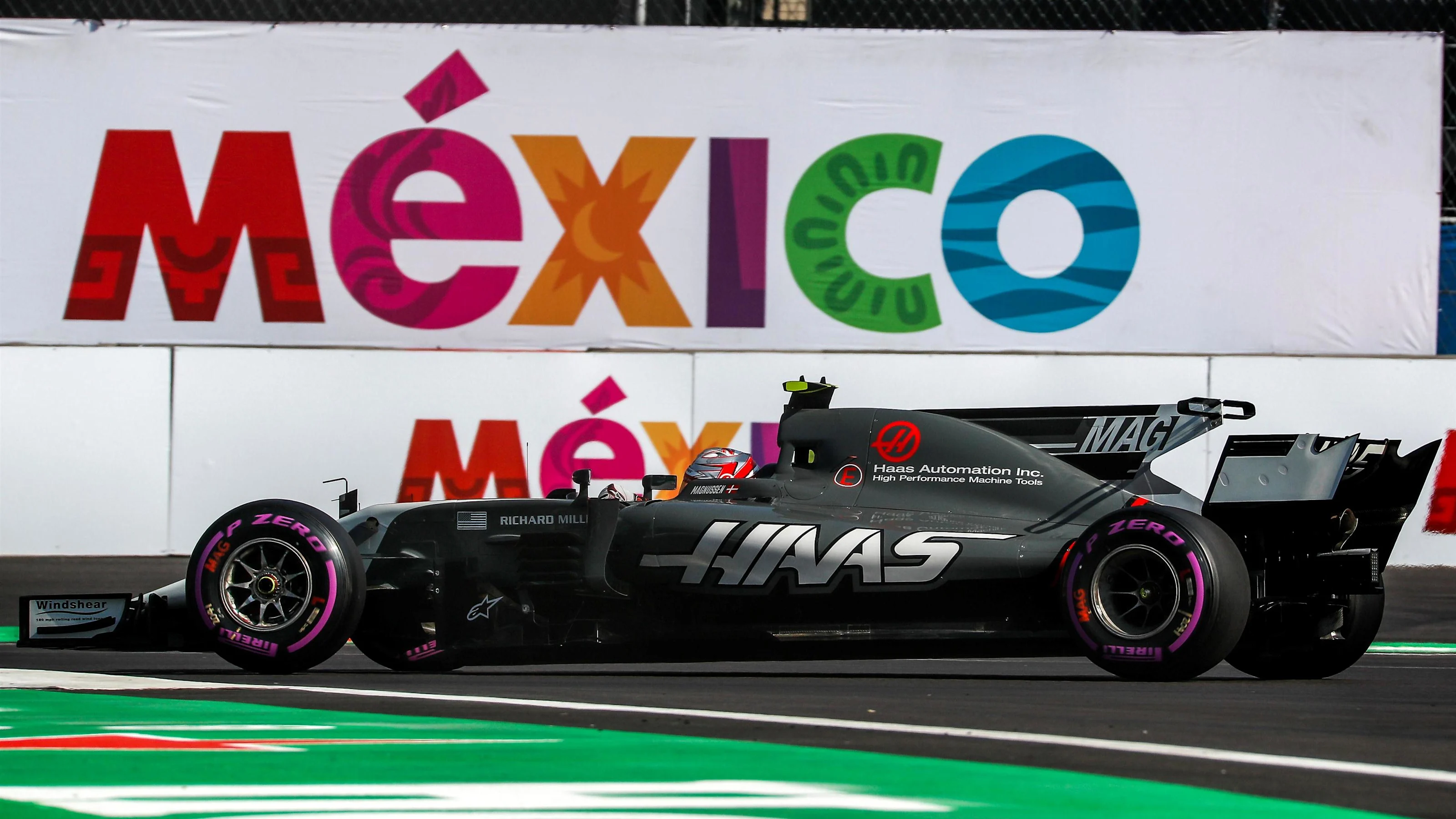 Kevin Magnussen (DEN) Haas VF-17 at Formula One World Championship, Rd18, Mexican Grand Prix,