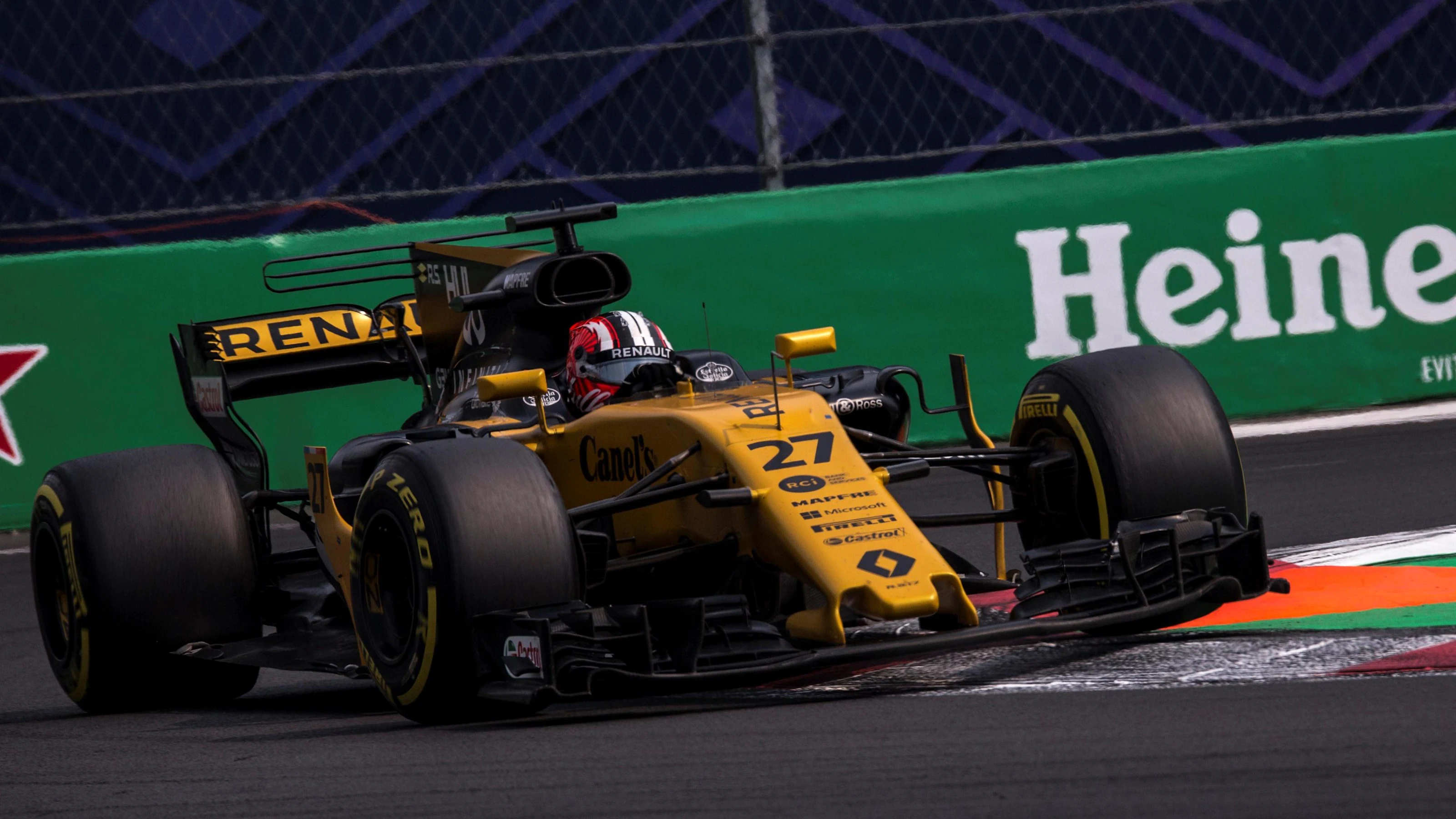 Nico Hulkenberg (GER) Renault Sport F1 Team RS17 at Formula One World Championship, Rd18, Mexican