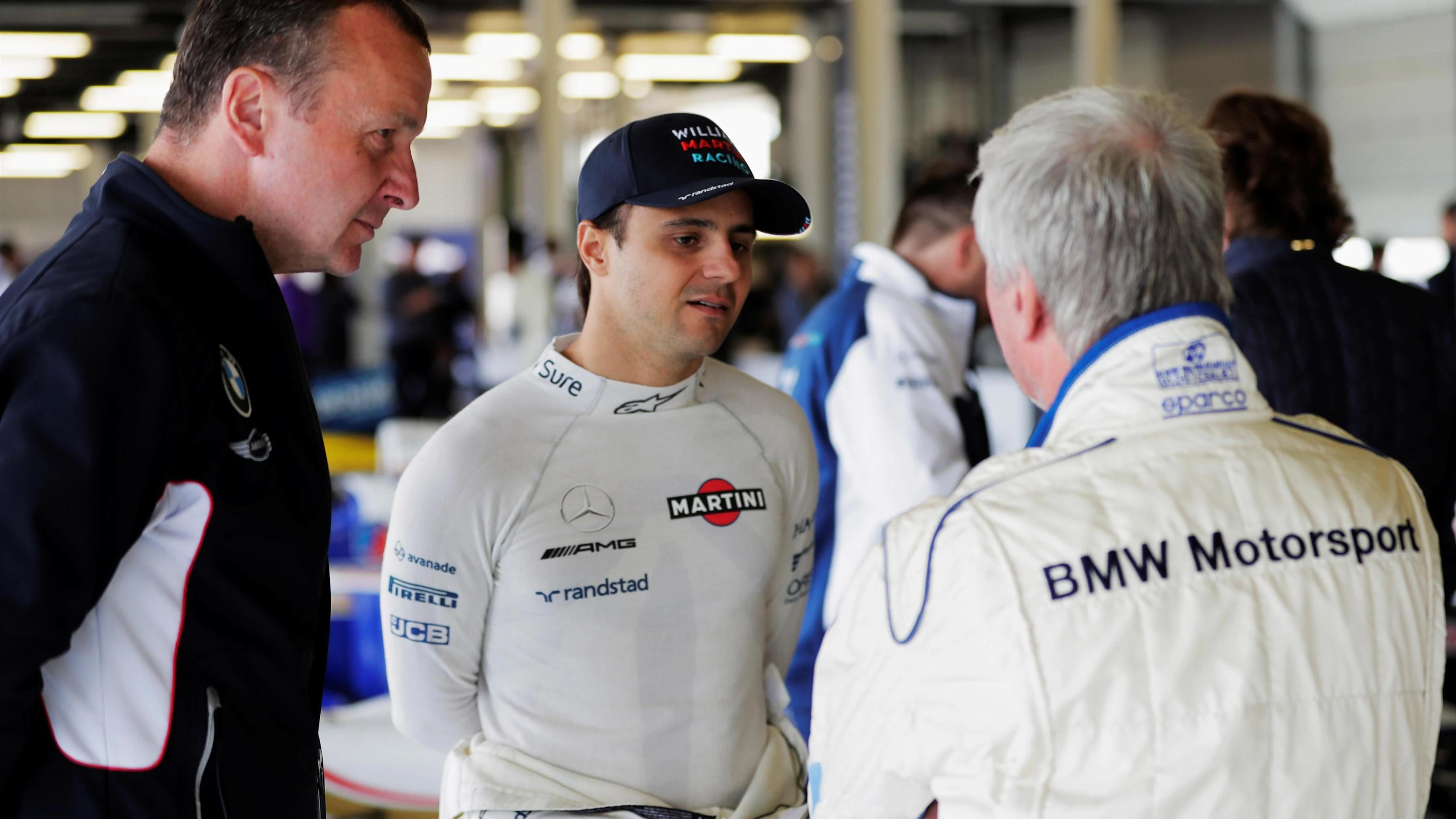 Felipe Massa (BRA) Williams and Steve Soper (GBR) at Williams British Grand Prix Preview Day,