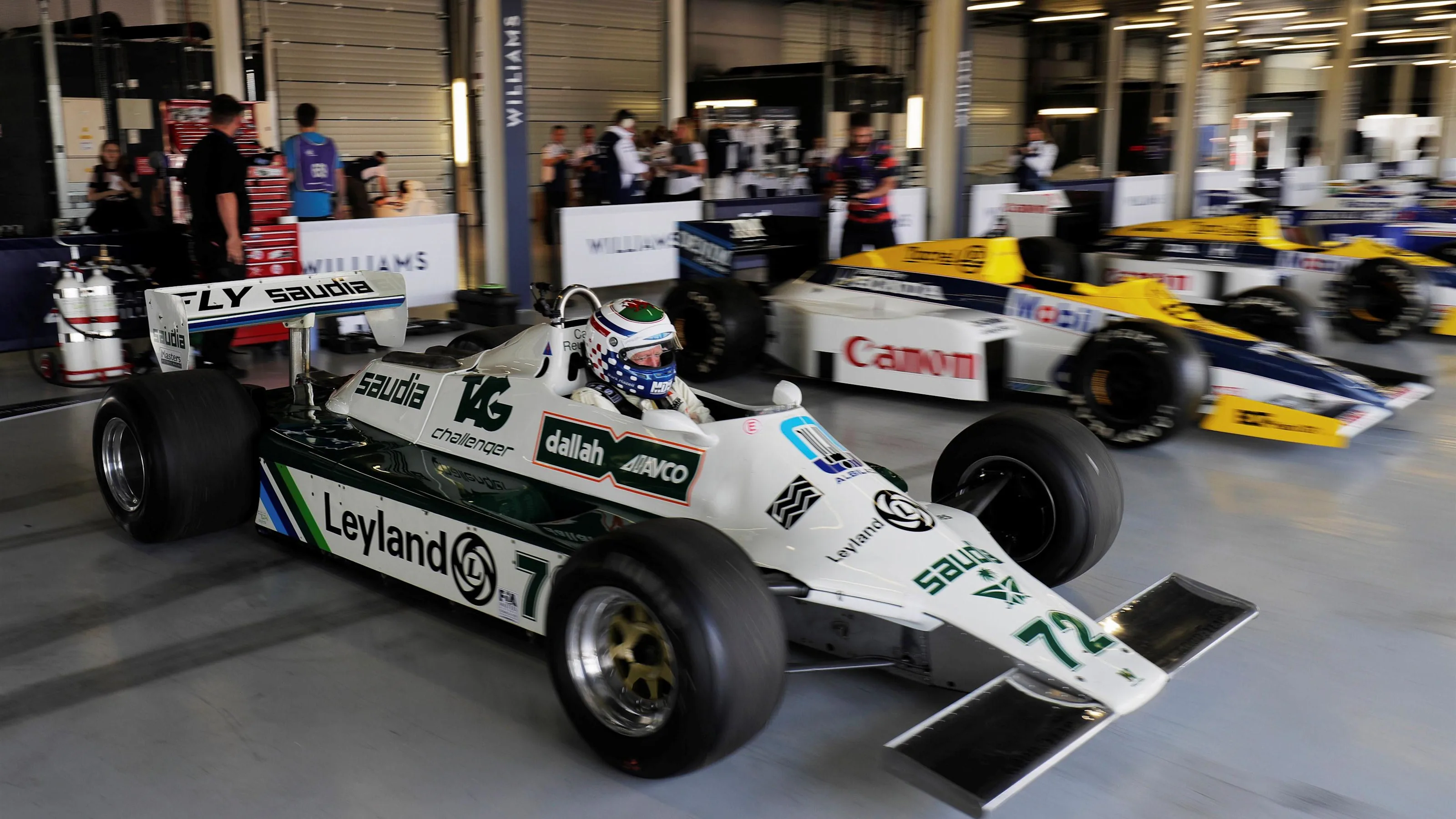 Williams Ford FW07B at Williams British Grand Prix Preview Day, Silverstone, England, 2 June