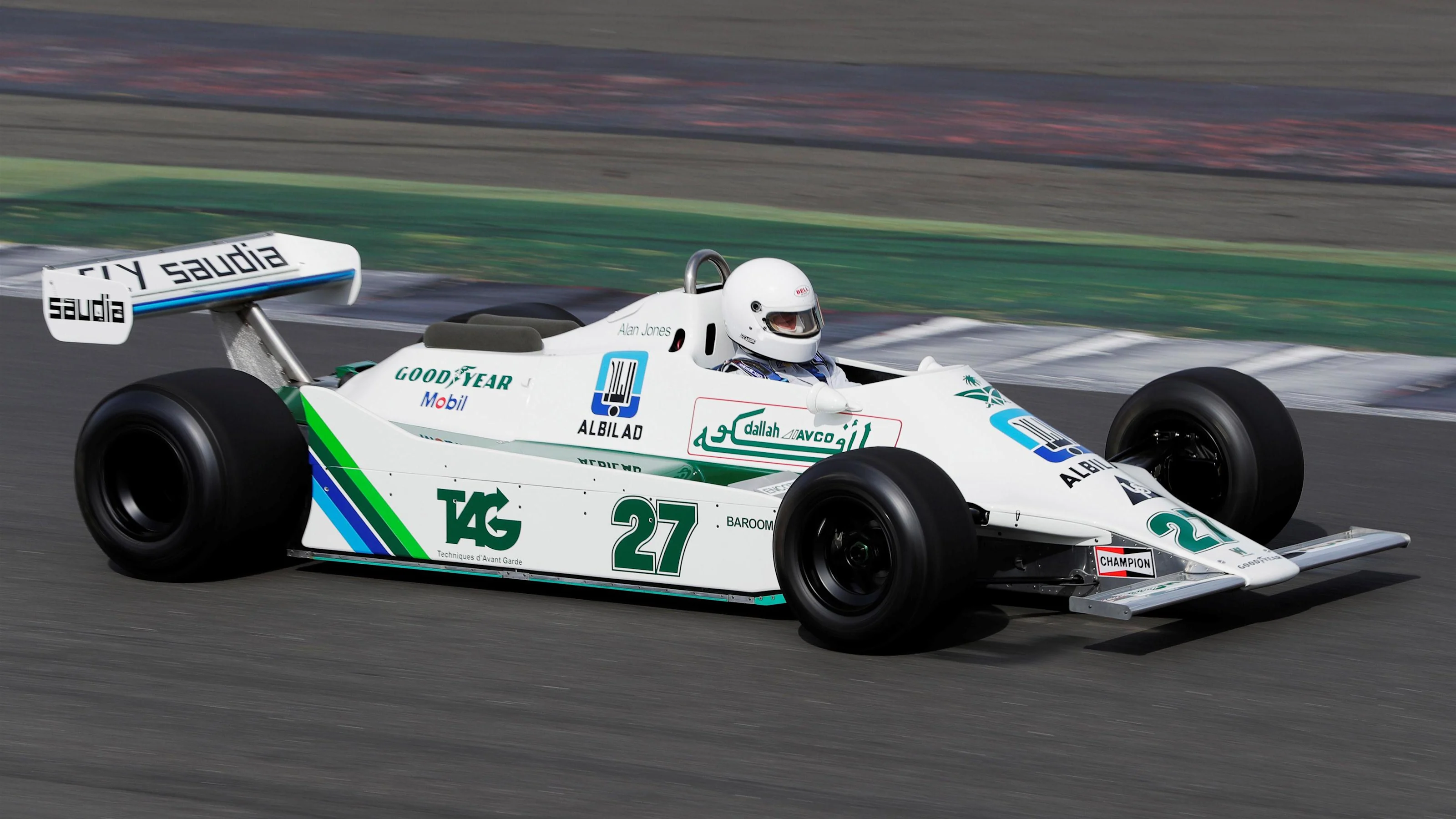 Williams Ford FW07 at Williams British Grand Prix Preview Day, Silverstone, England, 2 June