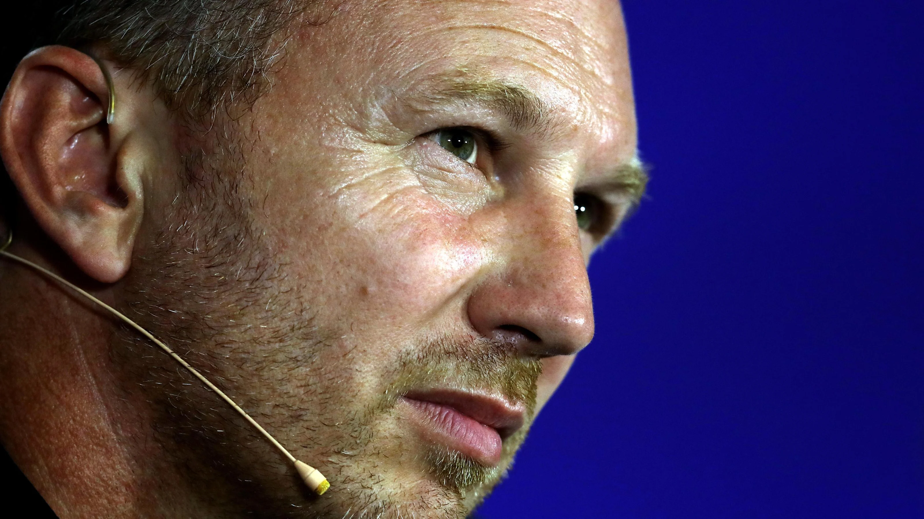 Christian Horner (GBR) Red Bull Racing Team Principal in the Press Conference at Formula One World