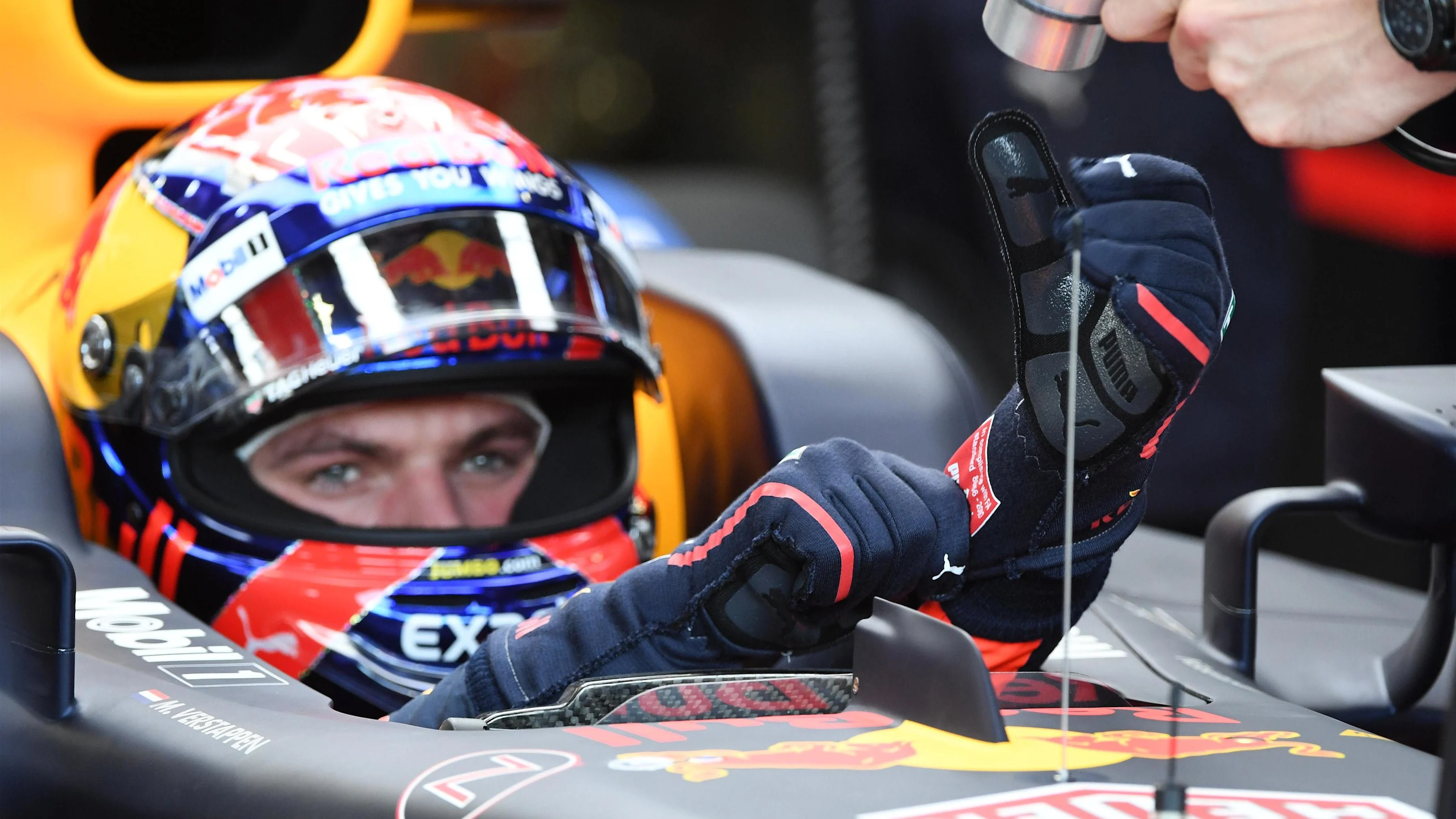 Max Verstappen (NED) Red Bull Racing RB13 at Formula One World Championship, Rd14, Singapore Grand