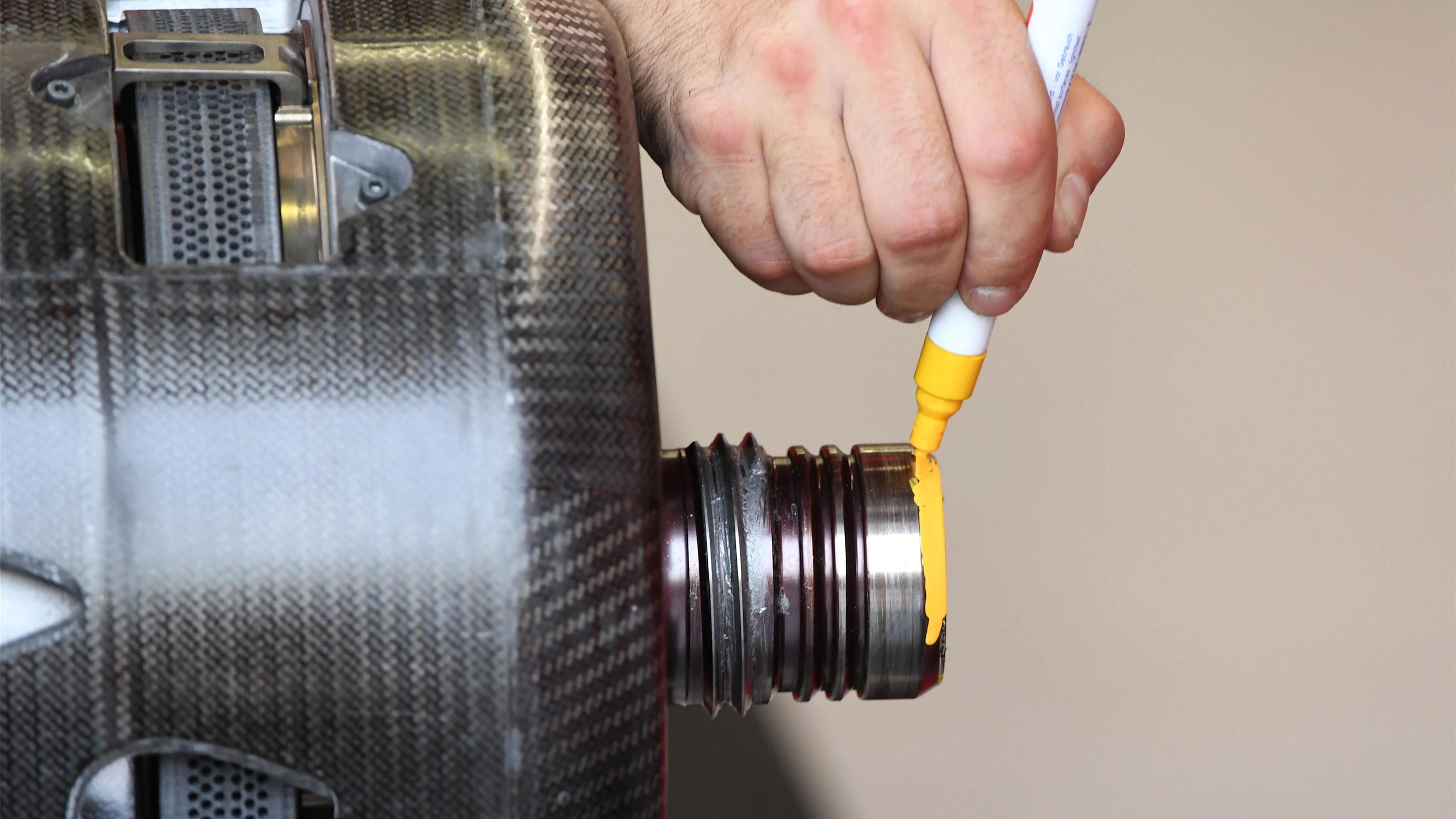 Ferrari SF70-H wheel hub detail at Formula One World Championship, Rd14, Singapore Grand Prix,