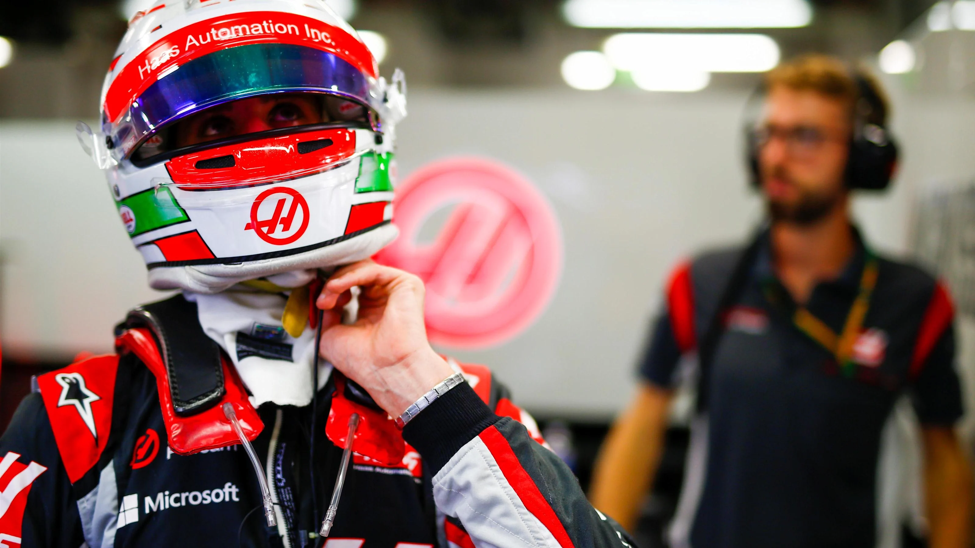 Antonio Giovinazzi (ITA) Haas f1 at Formula One World Championship, Rd14, Singapore Grand Prix,