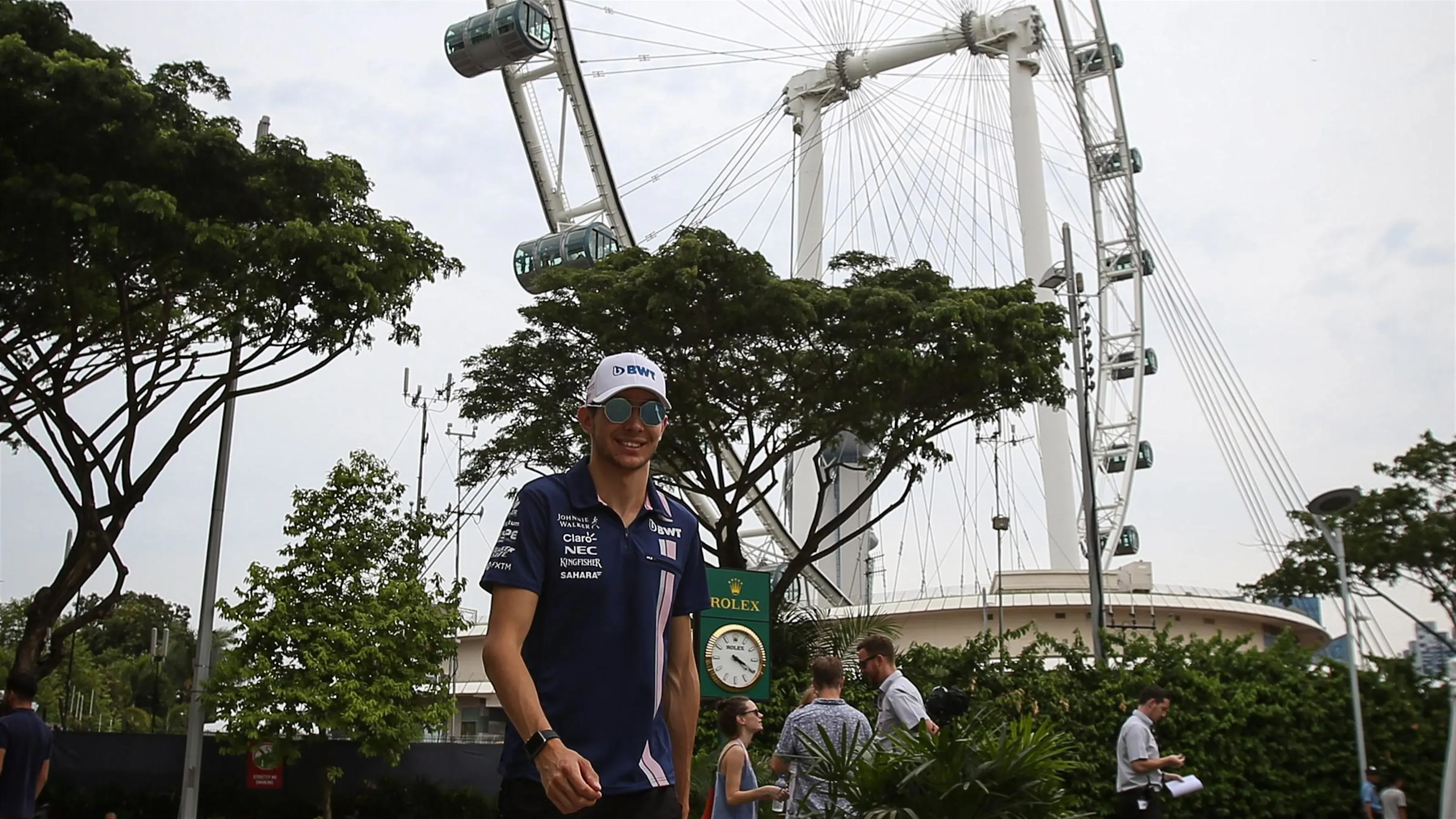 Esteban Ocon (FRA) Force India at Formula One World Championship, Rd14, Singapore Grand Prix,