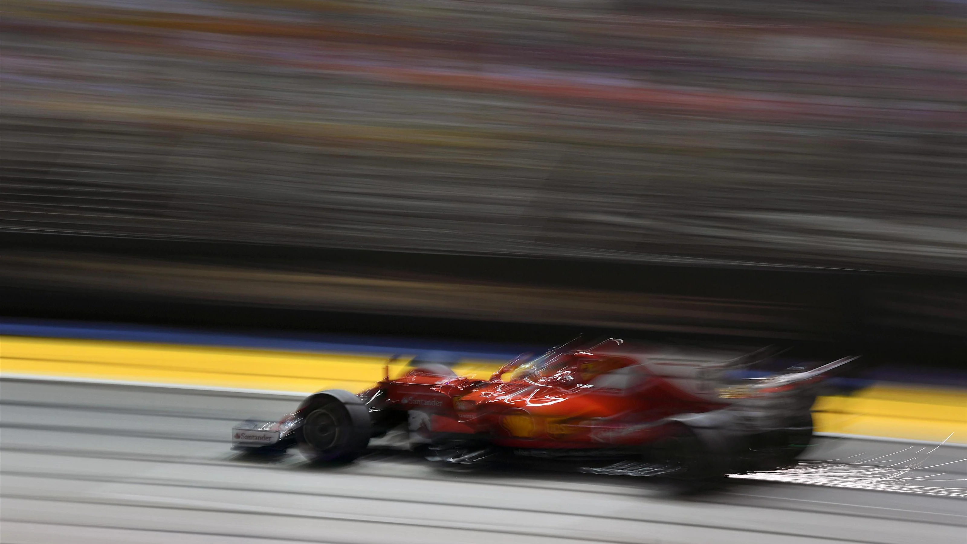 Sebastian Vettel (GER) Ferrari SF70-H at Formula One World Championship, Rd14, Singapore Grand