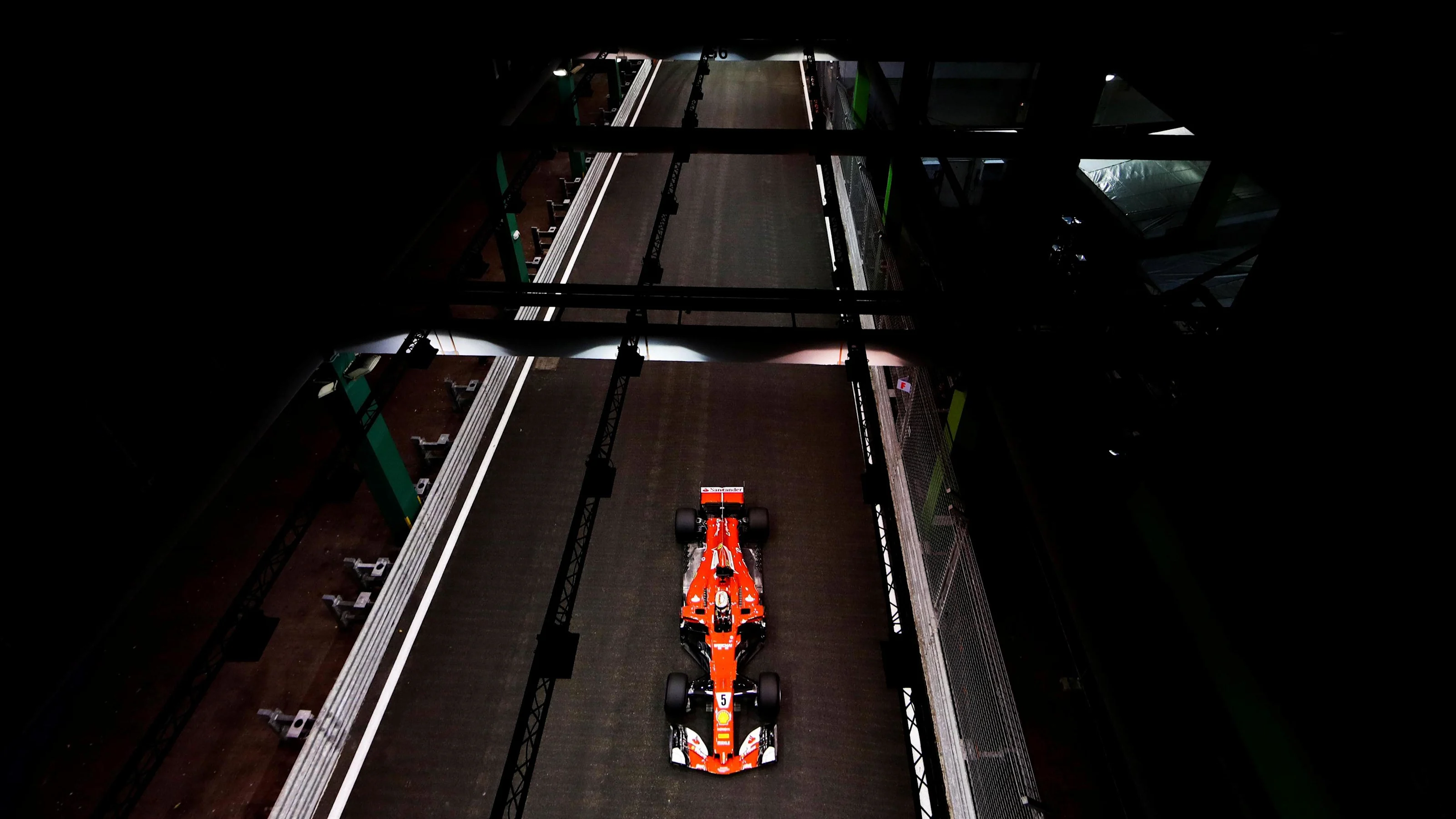 Sebastian Vettel (GER) Ferrari SF70-H at Formula One World Championship, Rd14, Singapore Grand