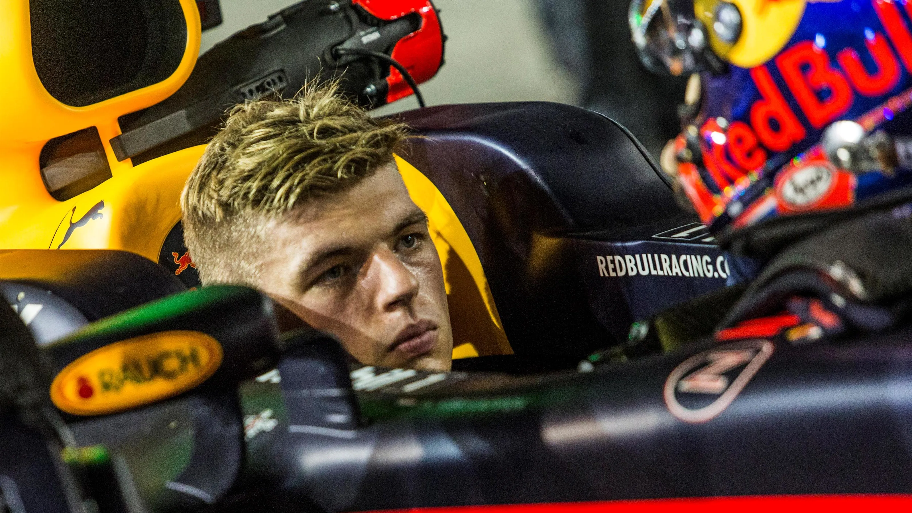 Max Verstappen (NED) Red Bull Racing on the grid at Formula One World Championship, Rd14, Singapore