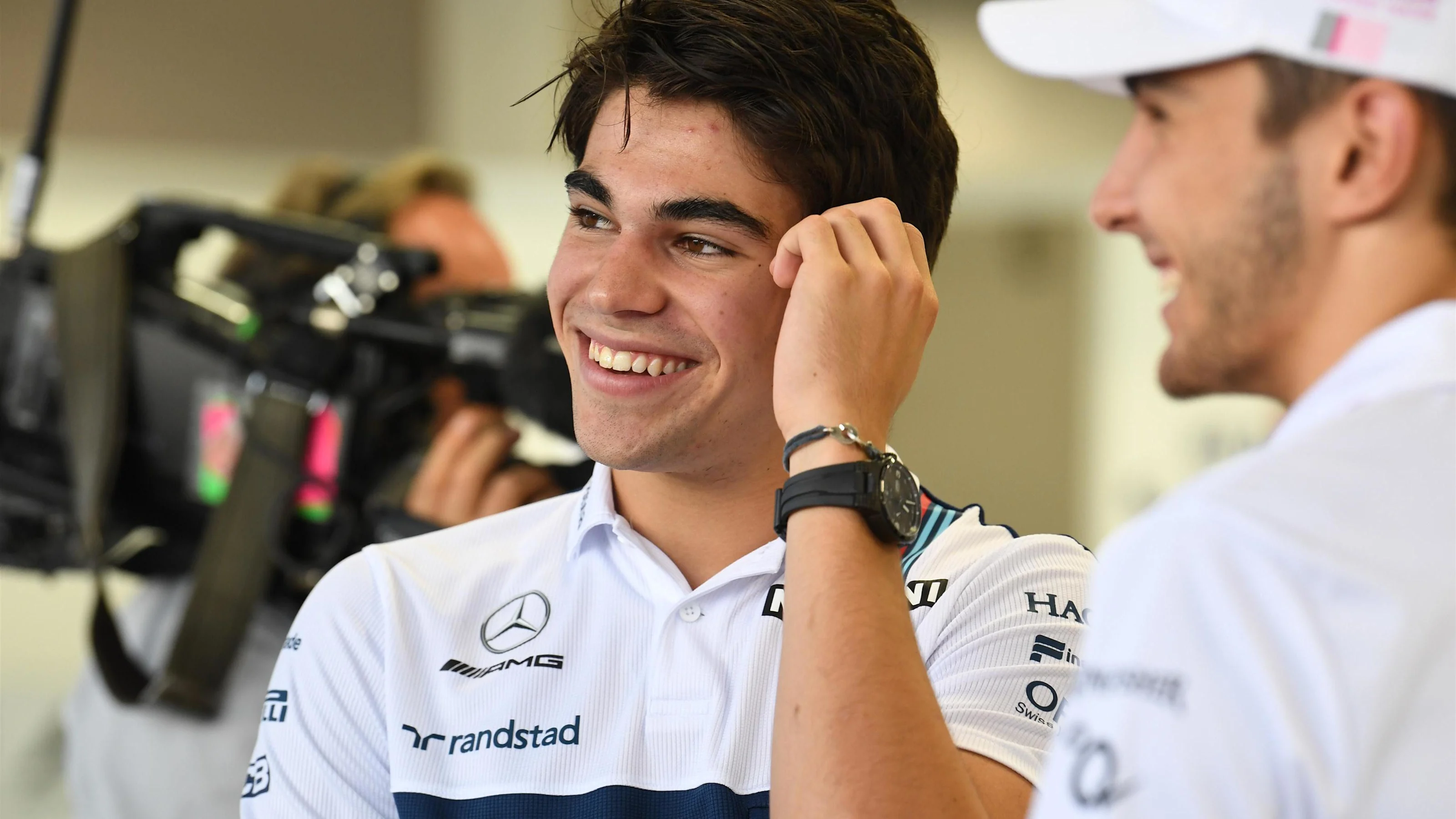 Lance Stroll (CDN) Williams on the drivers parade at Formula One World Championship, Rd14,