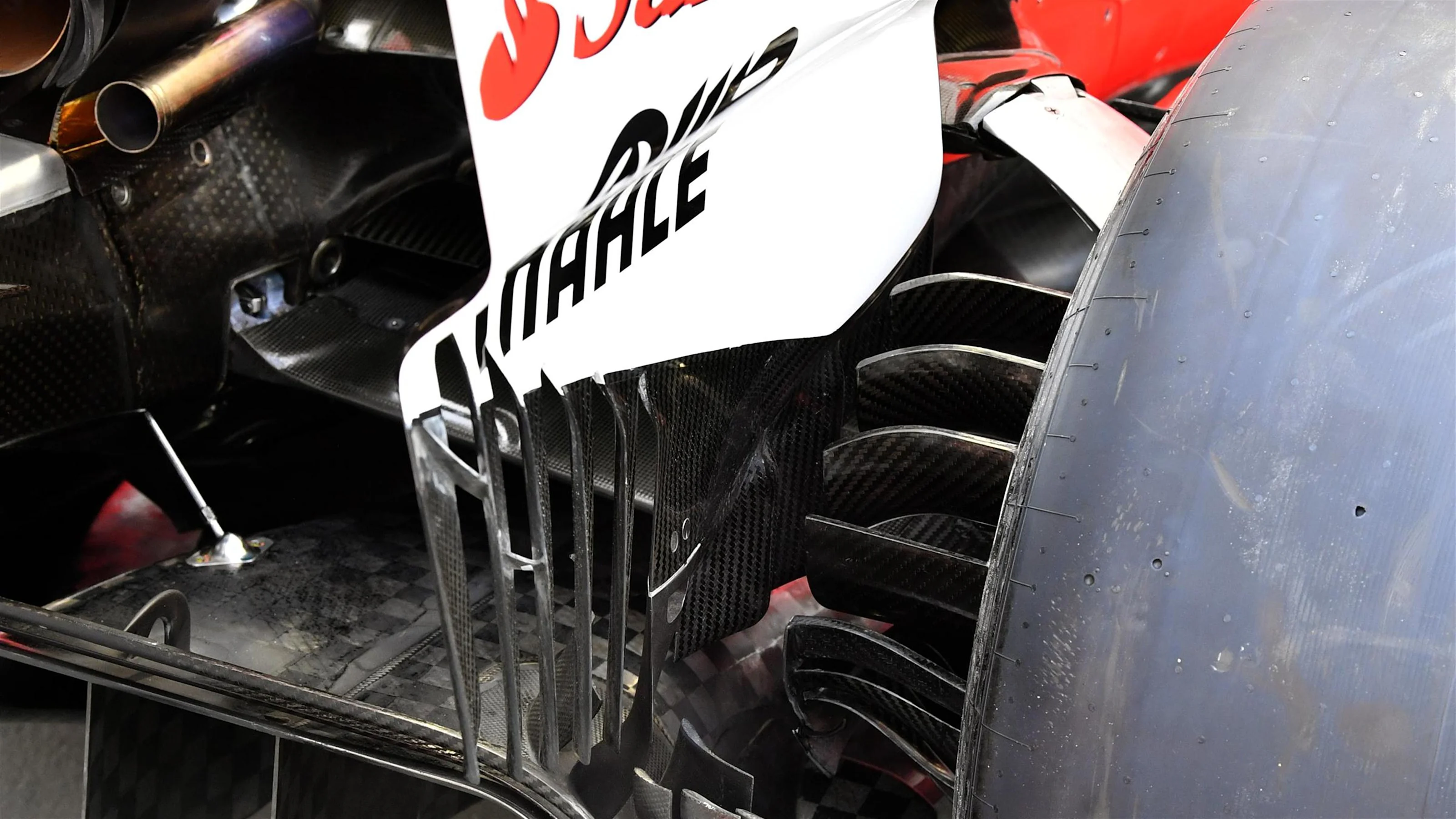 Ferrari SF70-H rear wing detail at Formula One World Championship, Rd14, Singapore Grand Prix,