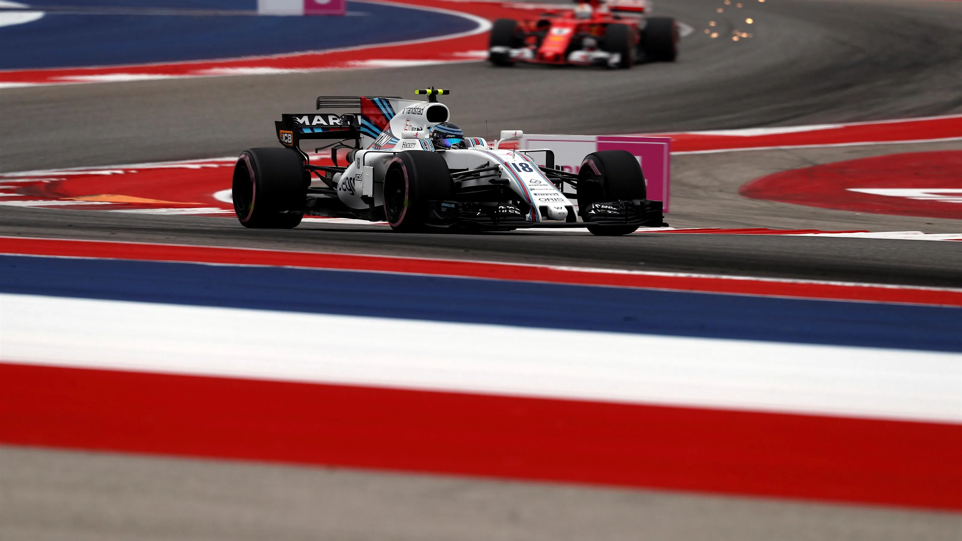 Lance Stroll (CDN) Williams FW40 at Formula One World Championship, Rd17, United States Grand Prix,