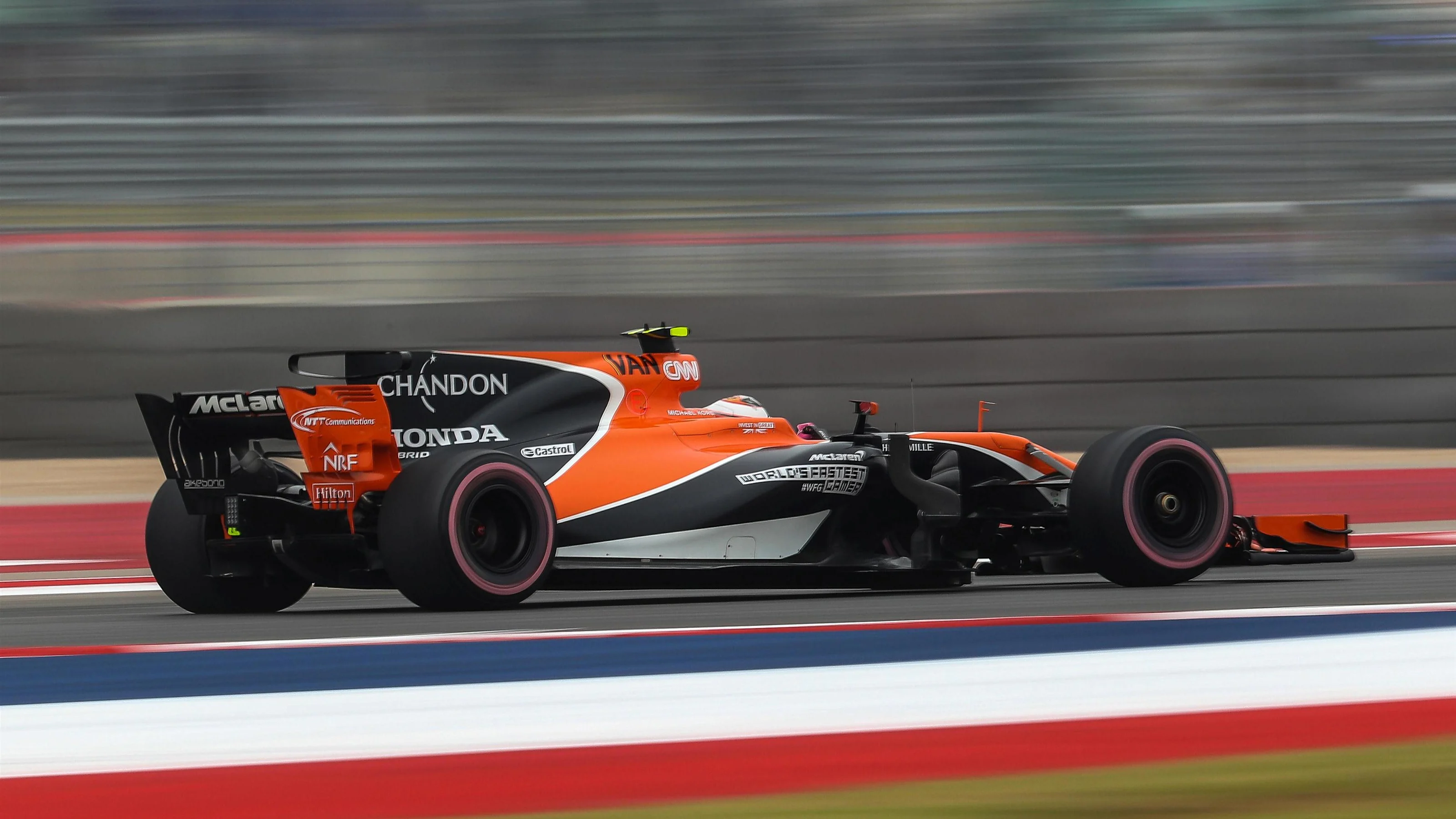 Stoffel Vandoorne (BEL) McLaren MCL32 at Formula One World Championship, Rd17, United States Grand