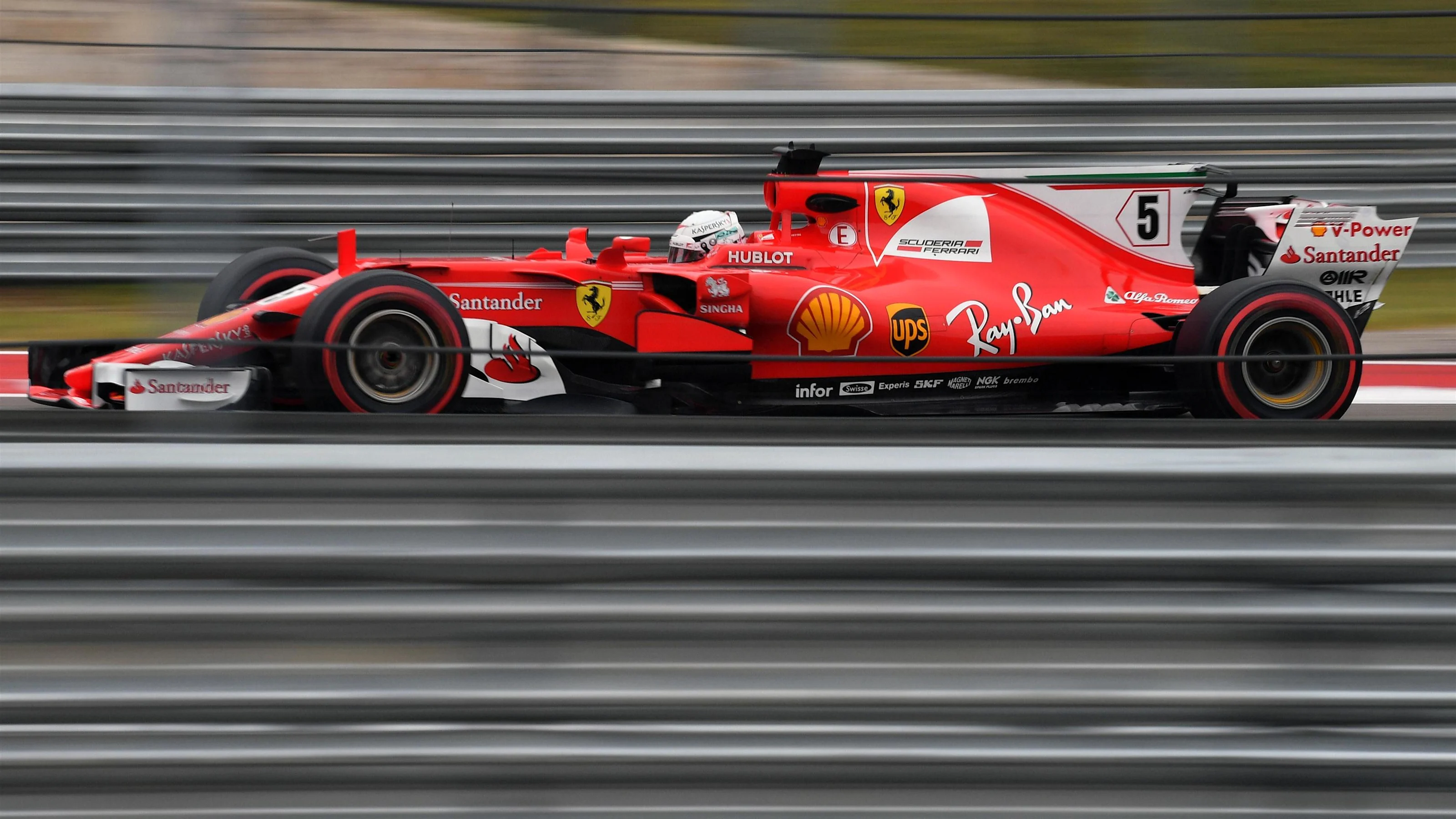 Sebastian Vettel (GER) Ferrari SF70-H at Formula One World Championship, Rd17, United States Grand