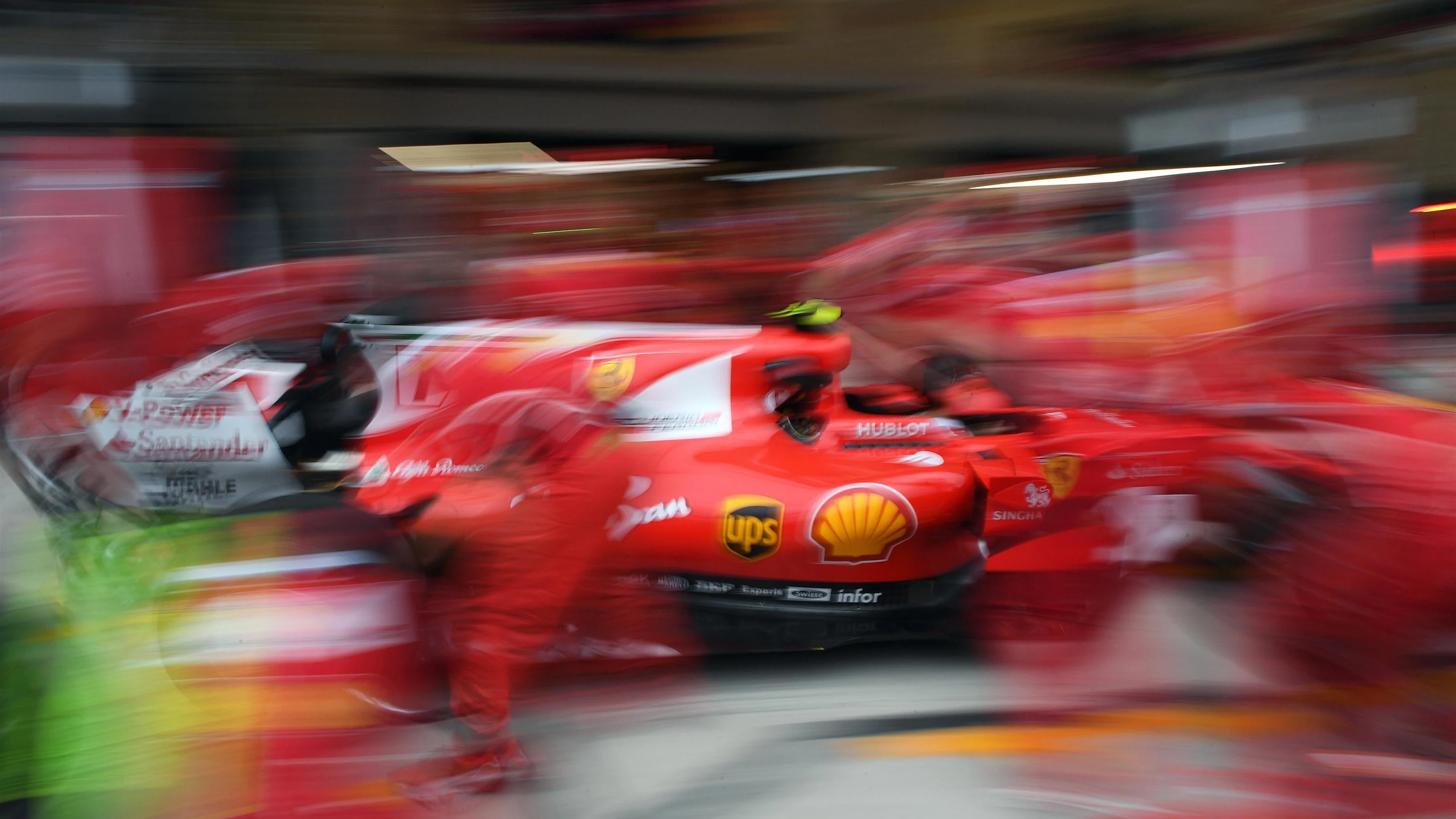Ferrari practice pit stops at Formula One World Championship, Rd17, United States Grand Prix,