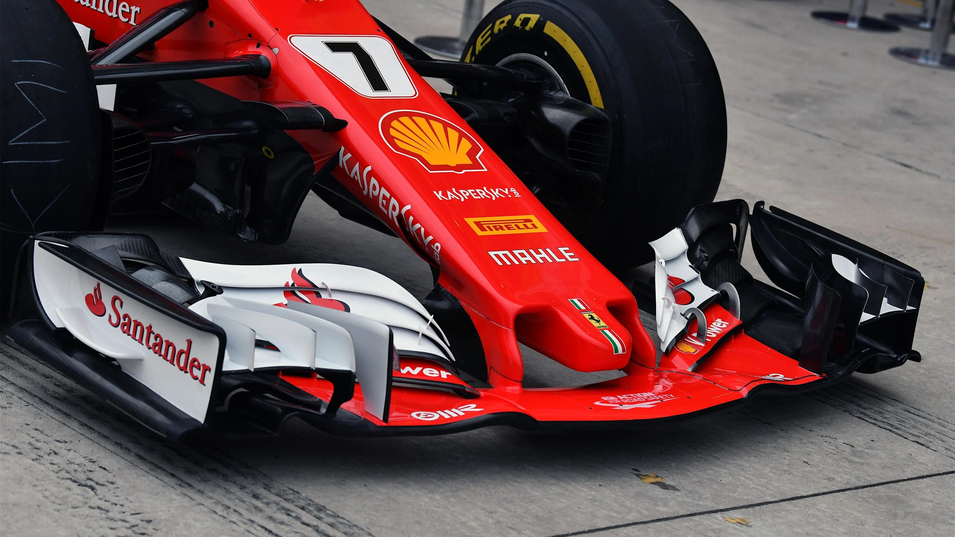 Ferrari SF70-H nose and front wing at Formula One World Championship, Rd17, United States Grand