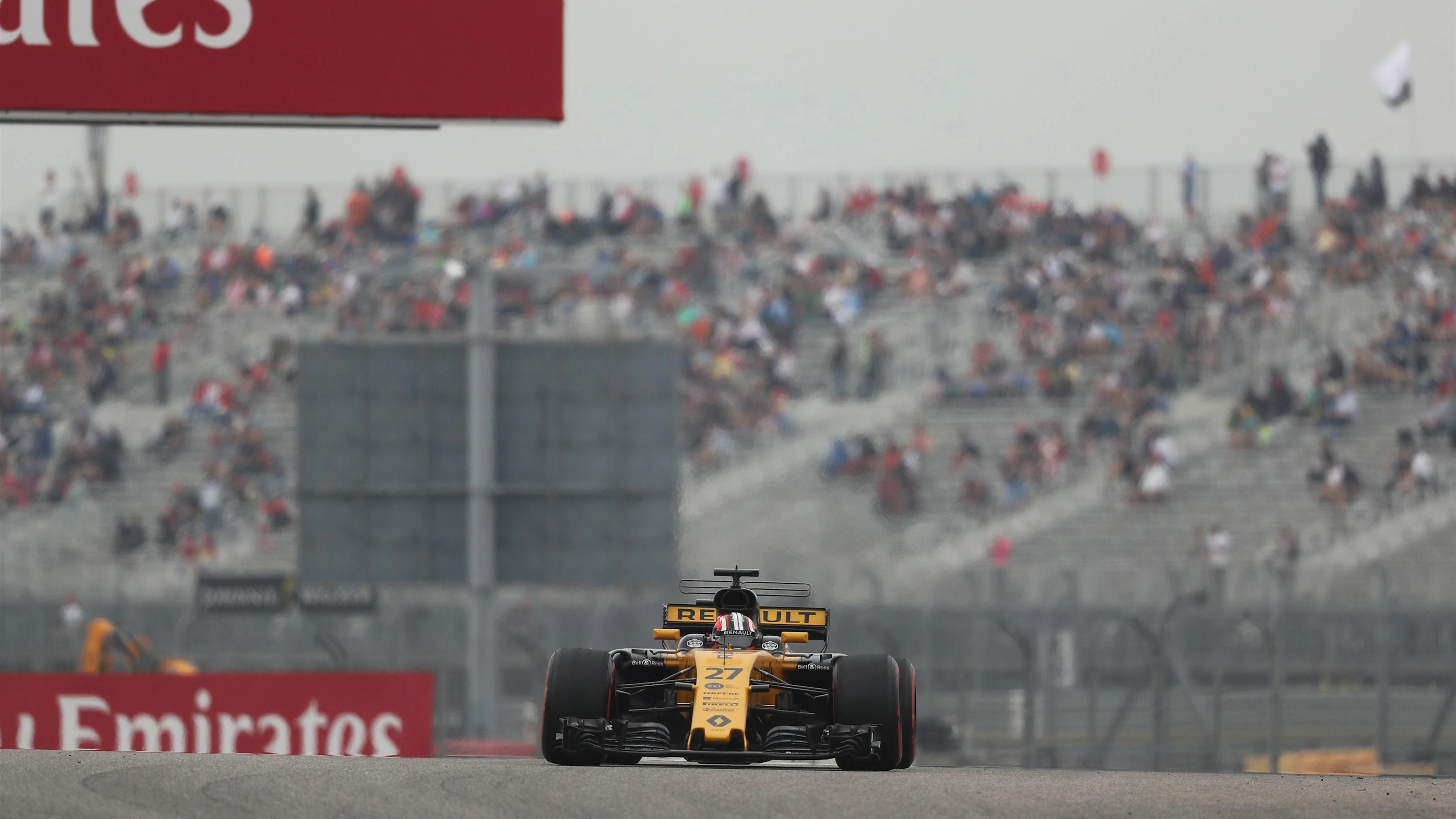 Nico Hulkenberg (GER) Renault Sport F1 Team RS17 at Formula One World Championship, Rd17, United