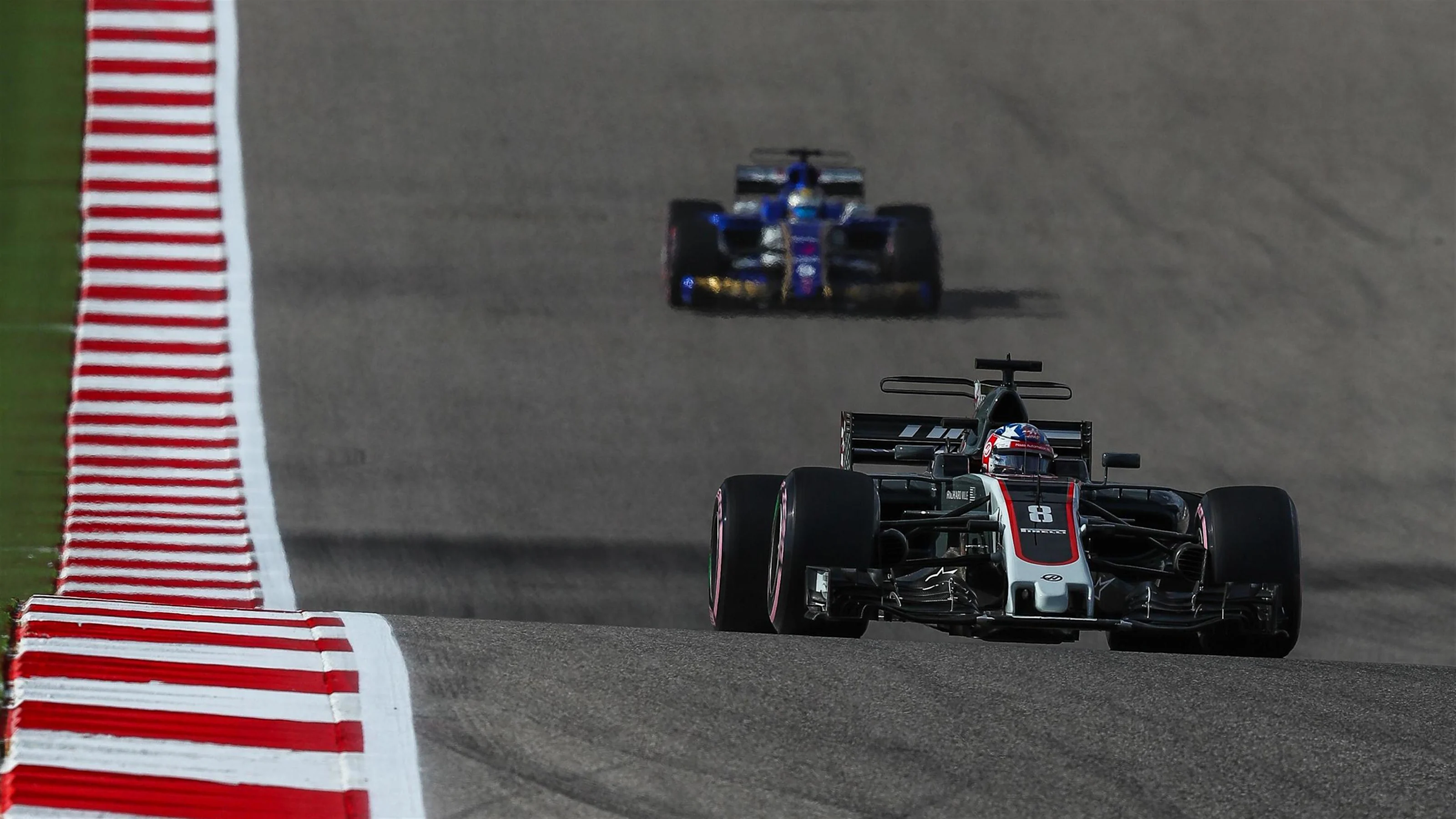 Romain Grosjean (FRA) Haas VF-17 at Formula One World Championship, Rd17, United States Grand Prix,