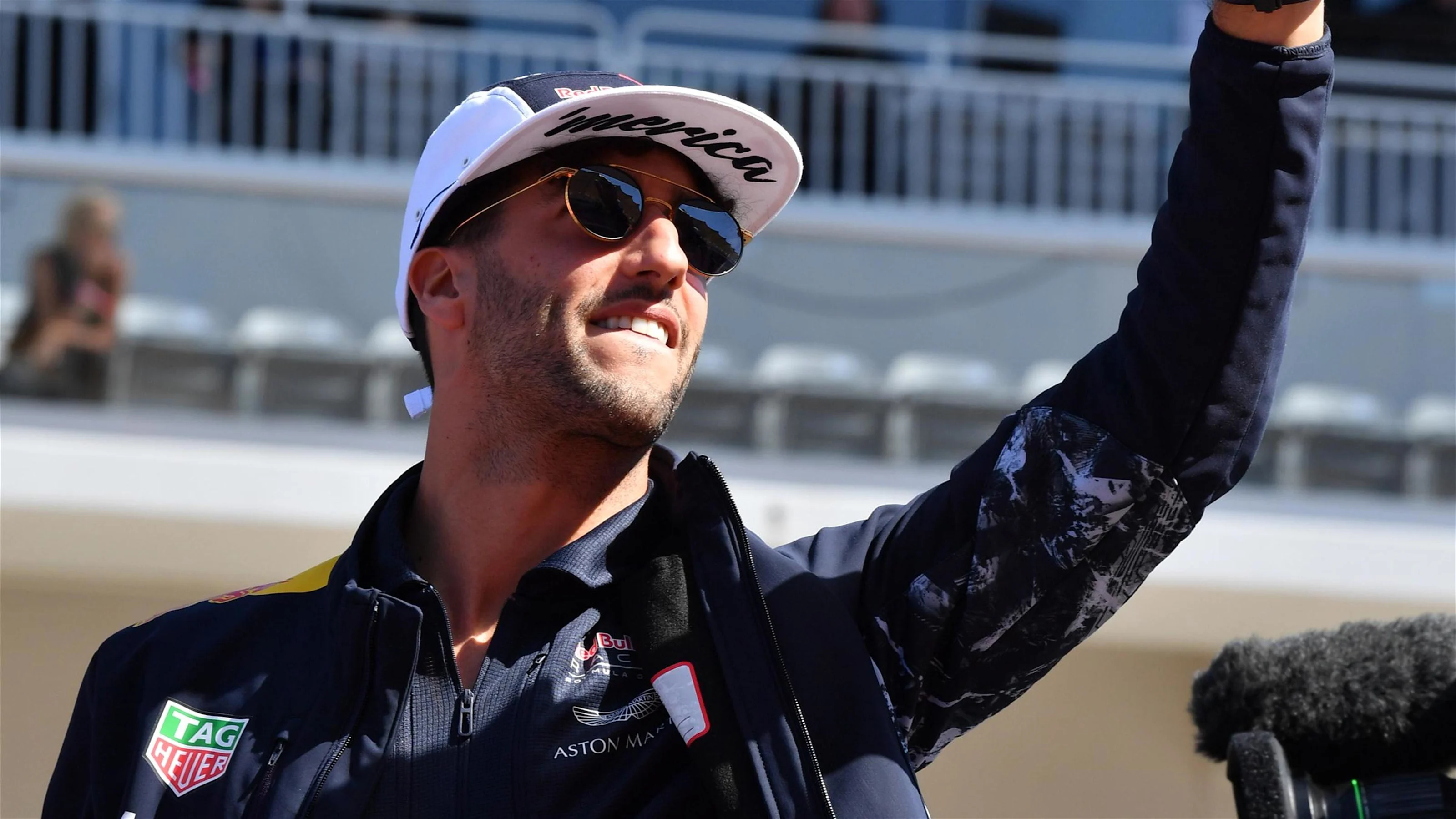 Daniel Ricciardo (AUS) Red Bull Racing on the drivers parade at Formula One World Championship,