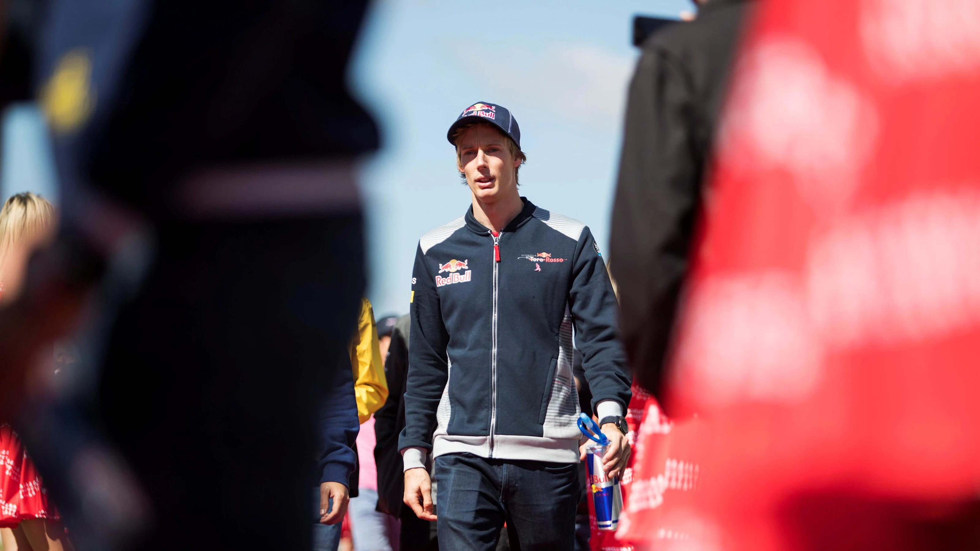 Brendon Hartley (NZL) Scuderia Toro Rosso on the drivers parade at Formula One World Championship,