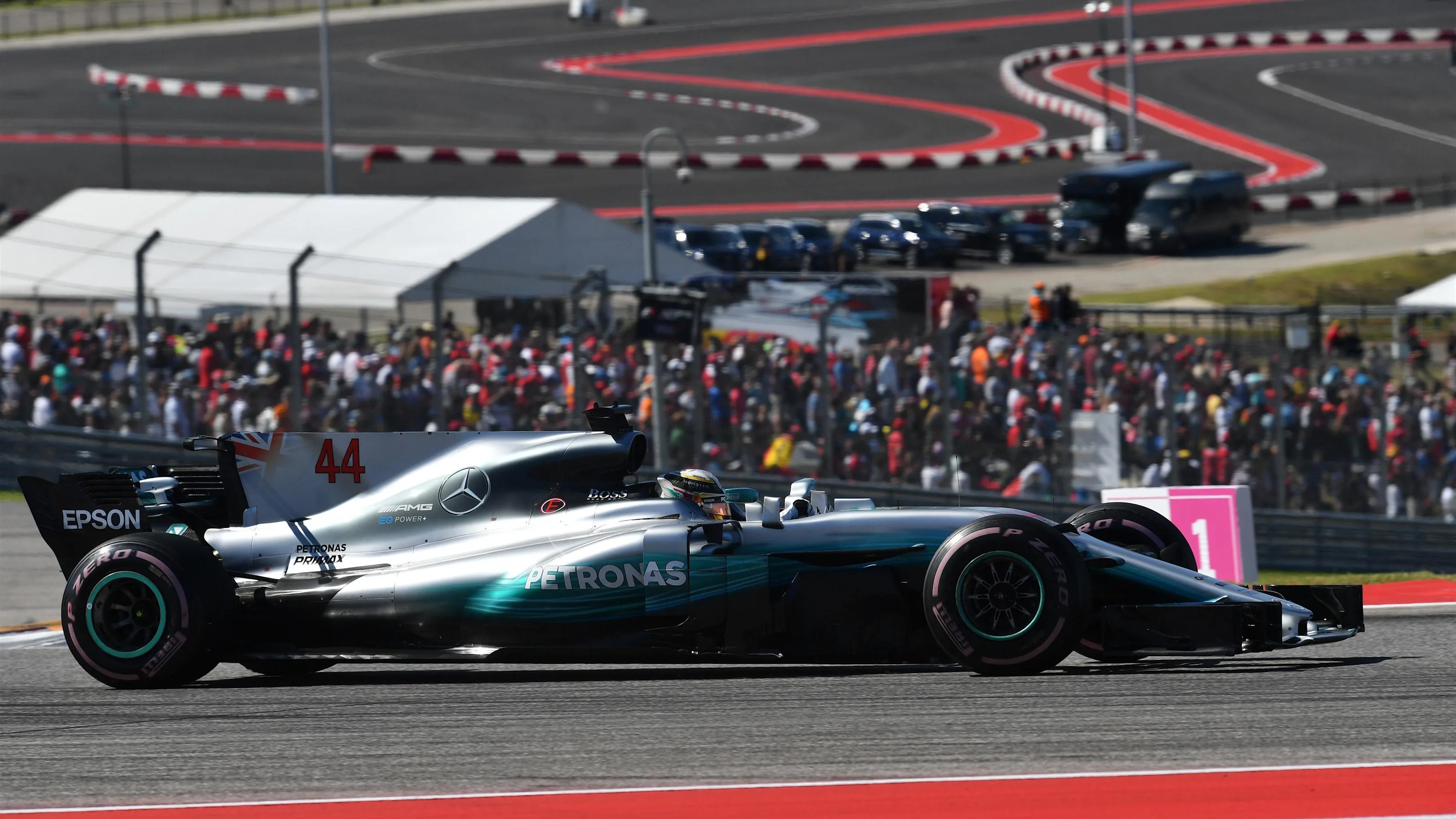 Lewis Hamilton (GBR) Mercedes-Benz F1 W08 Hybrid at Formula One World Championship, Rd17, United