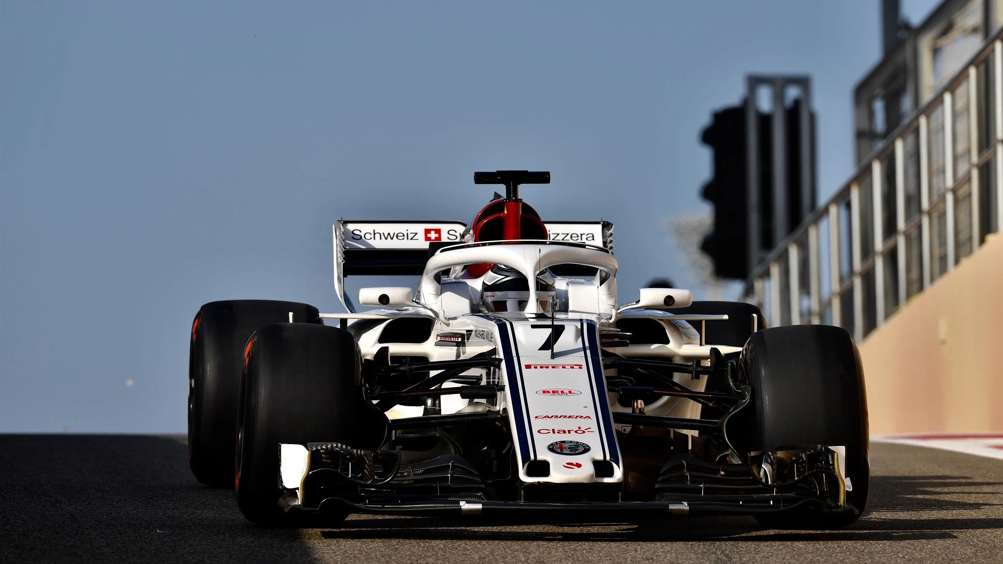 Kimi Raikkonen, Alfa Romeo Sauber C37 at Formula One Testing, Day One, Yas Marina Circuit, Abu