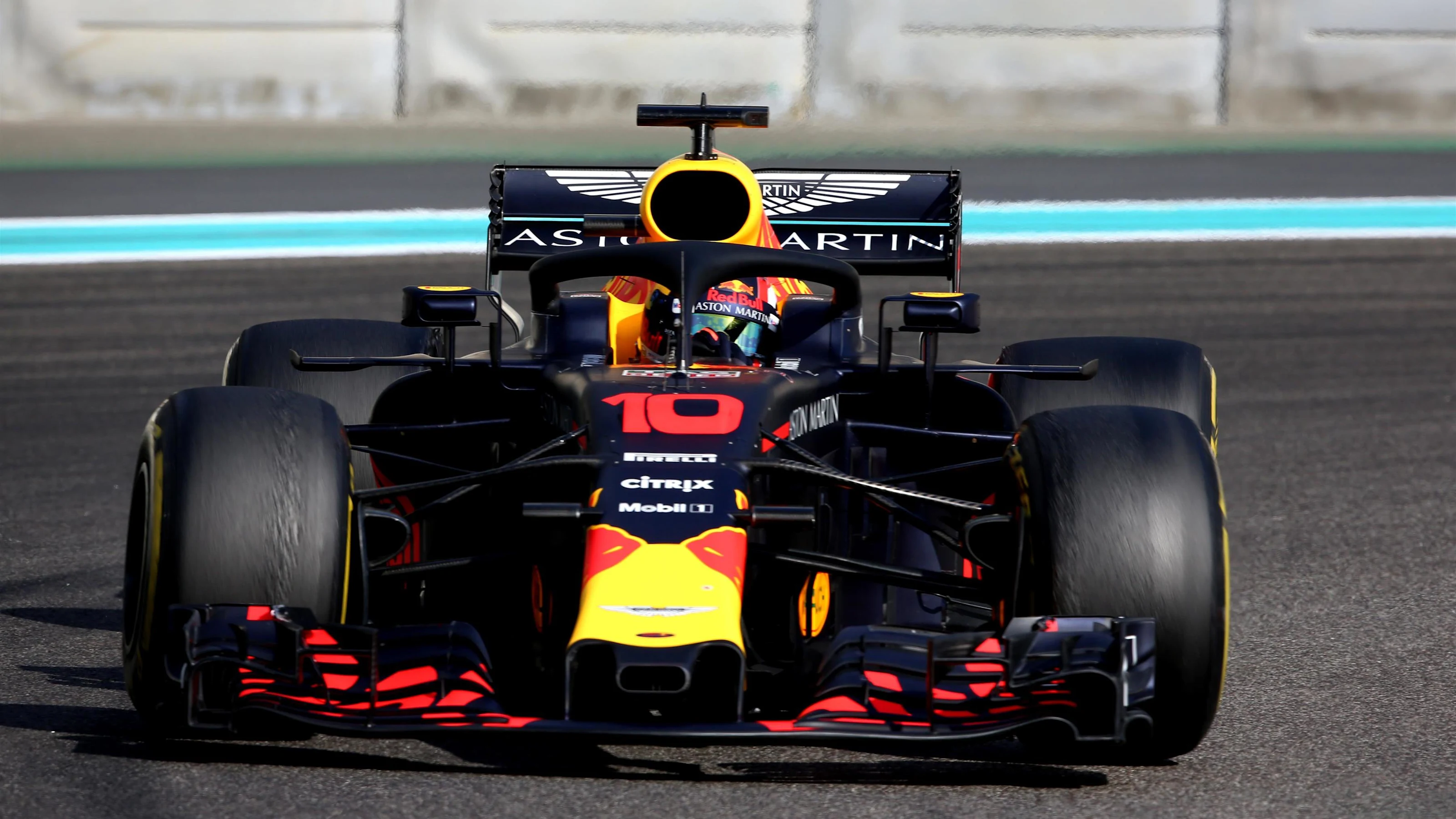 Pierre Gasly, Red Bull Racing RB14 at Formula One Testing, Day Two, Yas Marina Circuit, Abu Dhabi,
