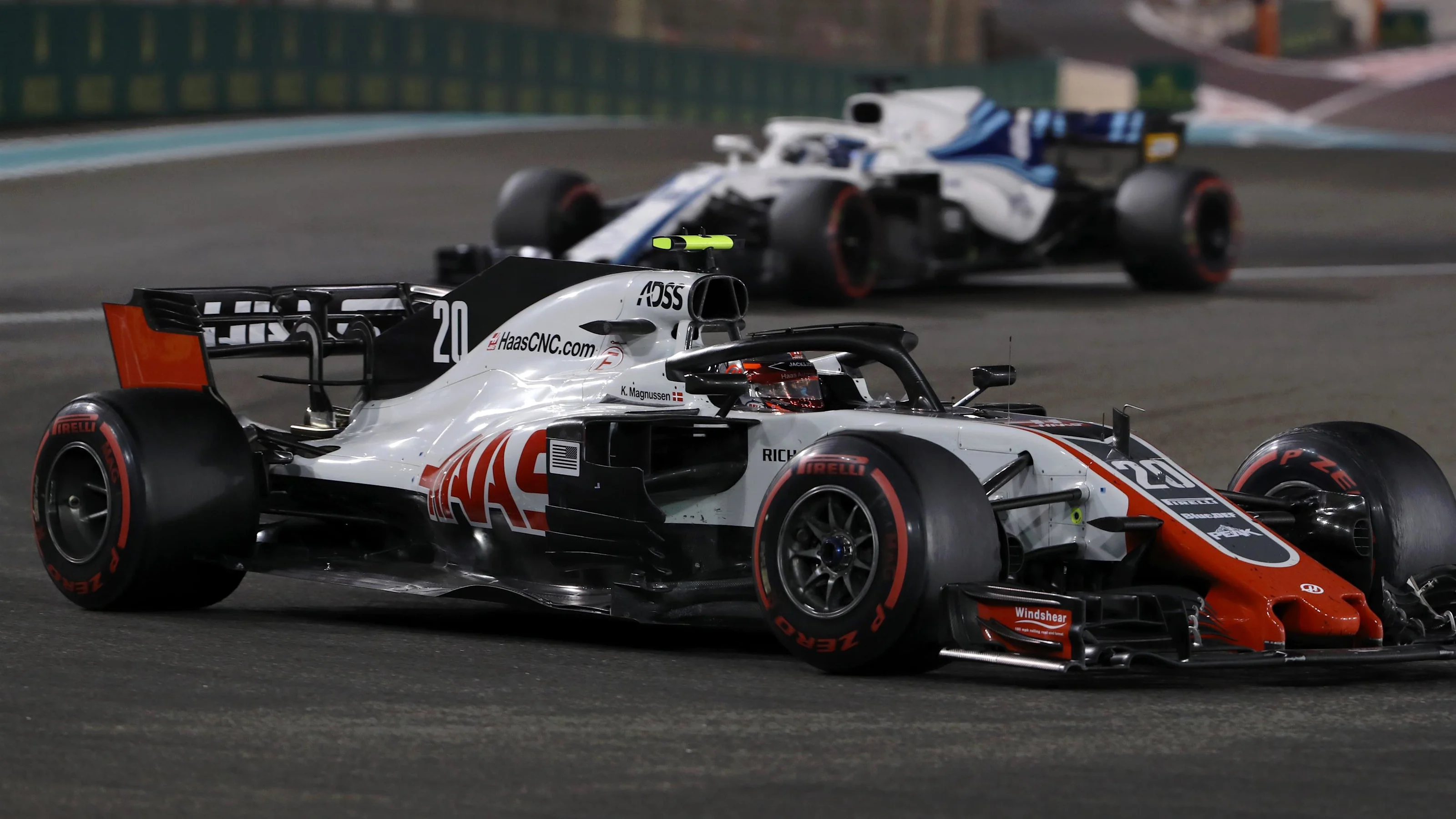 Kevin Magnussen, Haas F1 Team VF-18 at Formula One World Championship, Rd21, Abu Dhabi Grand Prix,