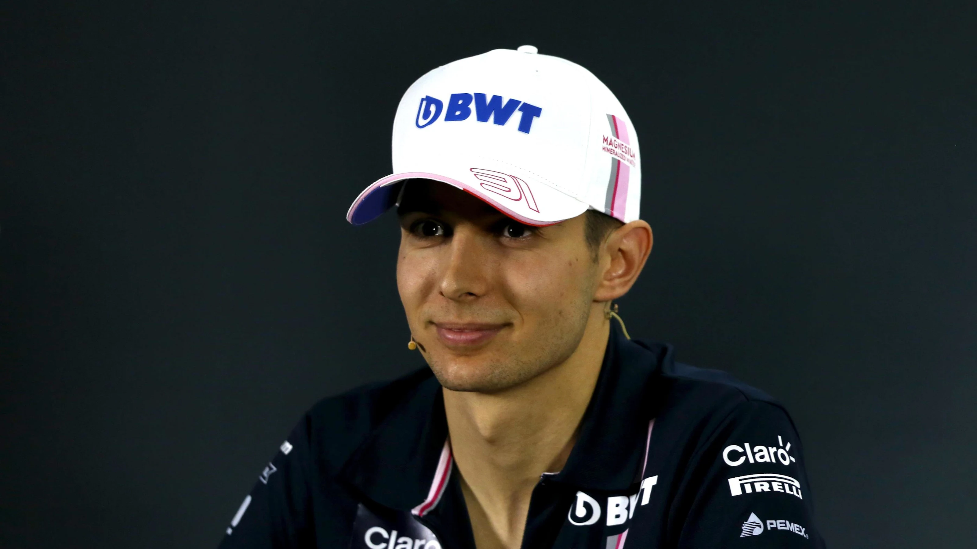 Esteban Ocon, Racing Point Force India in the press conference at Formula One World Championship,