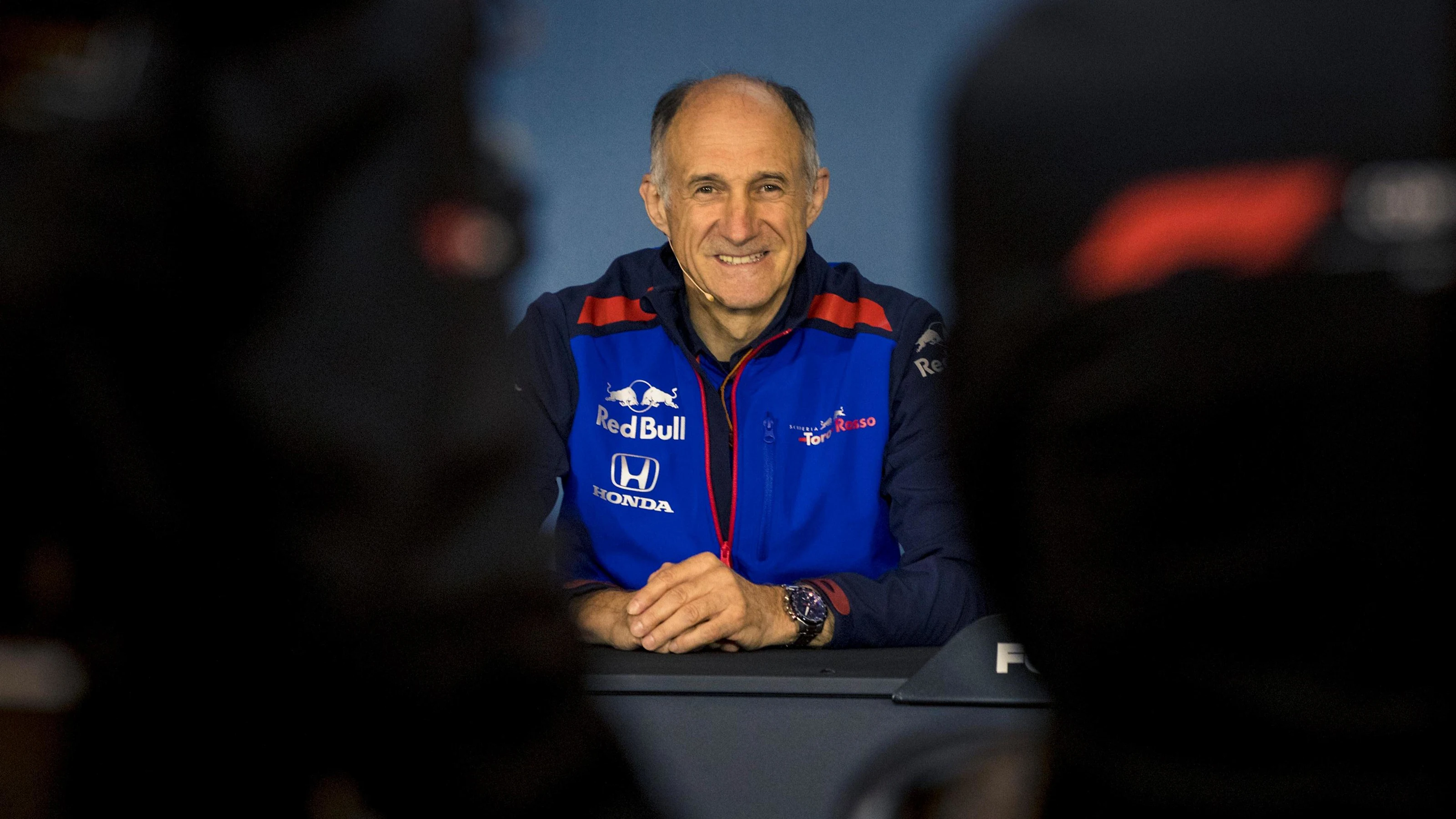 Franz Tost (AUT) Scuderia Toro Rosso Team Principal in the Press Conference at Formula One World