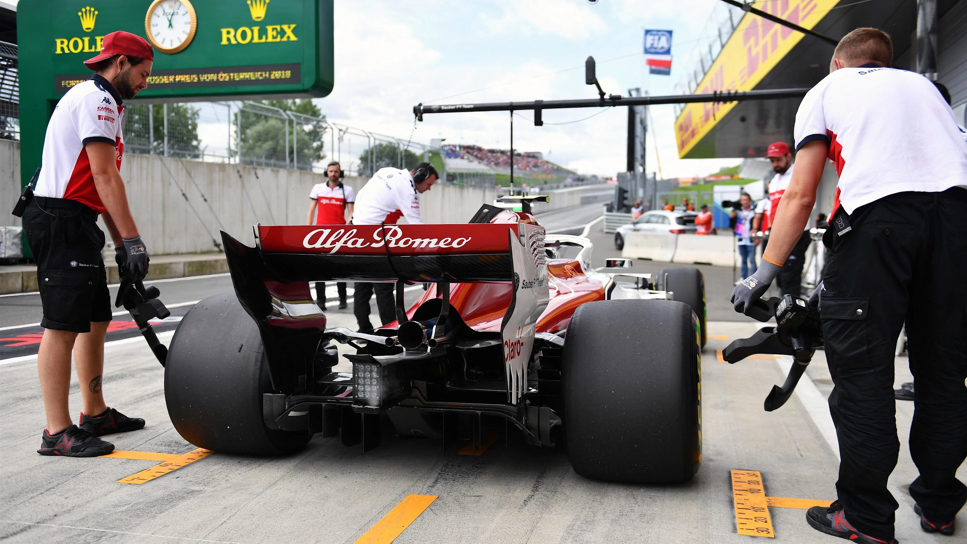 Charles Leclerc (MON) Alfa Romeo Sauber C37 at Formula One World Championship, Rd9, Austrian Grand