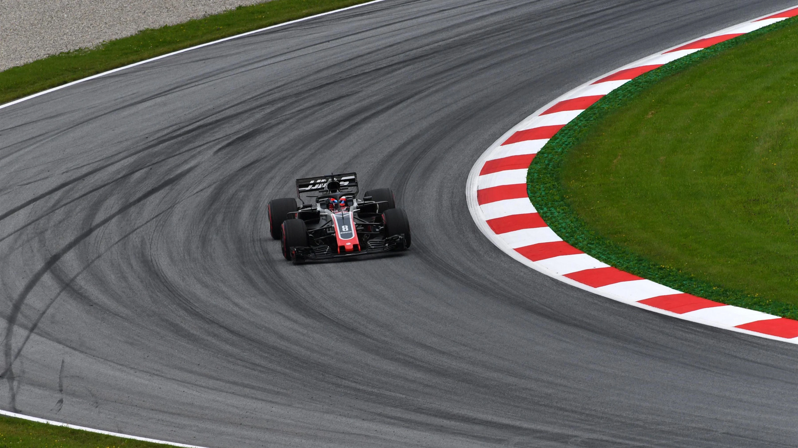 Romain Grosjean (FRA) Haas VF-18 at Formula One World Championship, Rd9, Austrian Grand Prix,