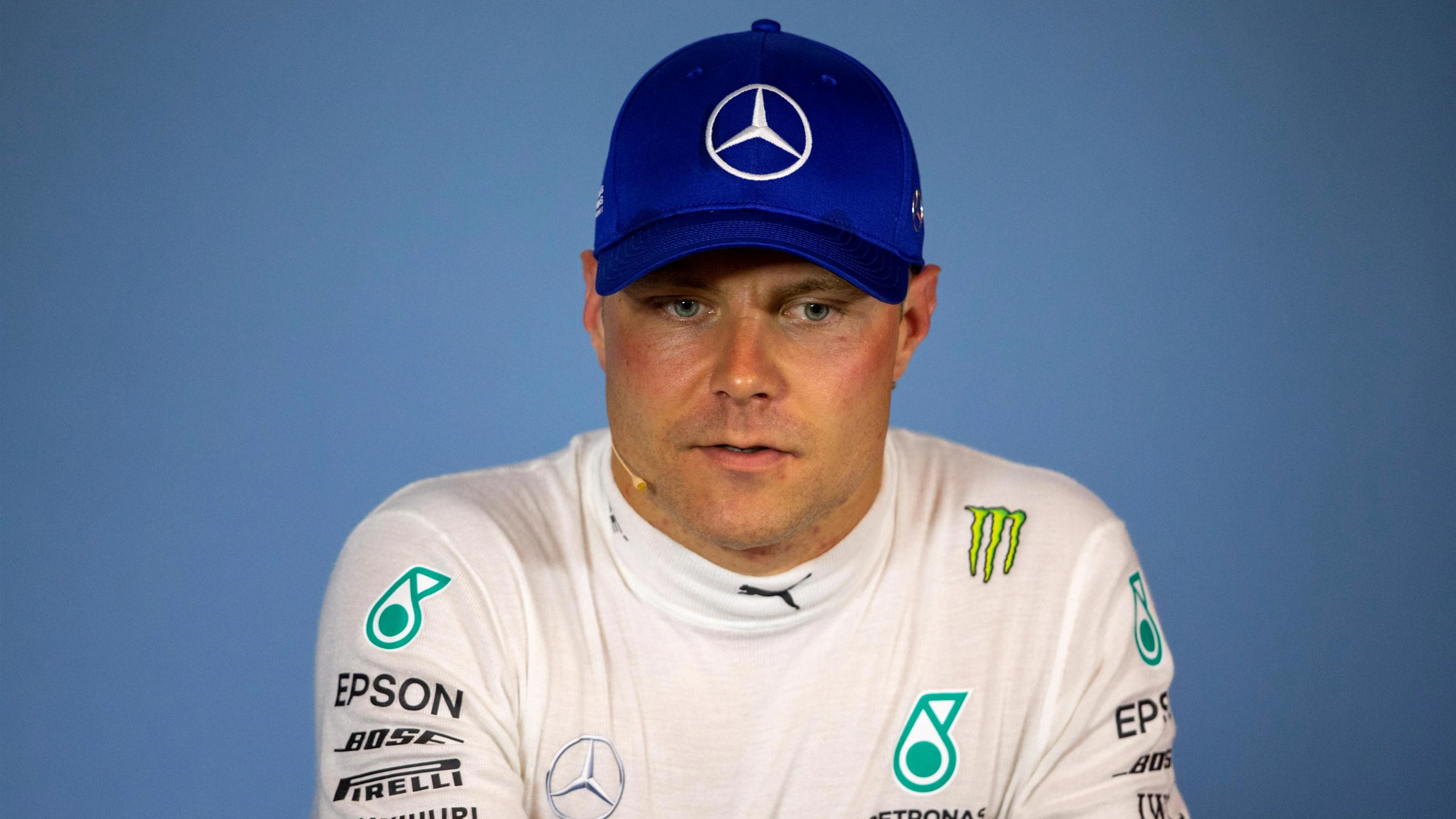 Valtteri Bottas (FIN) Mercedes-AMG F1 in the Press Conference at Formula One World Championship,
