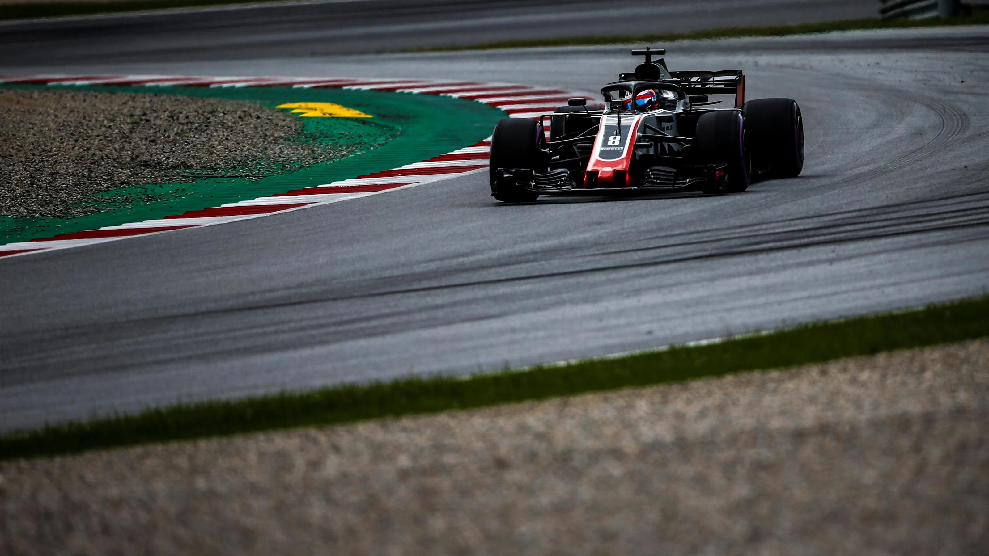 Romain Grosjean (FRA) Haas VF-18 at Formula One World Championship, Rd9, Austrian Grand Prix,