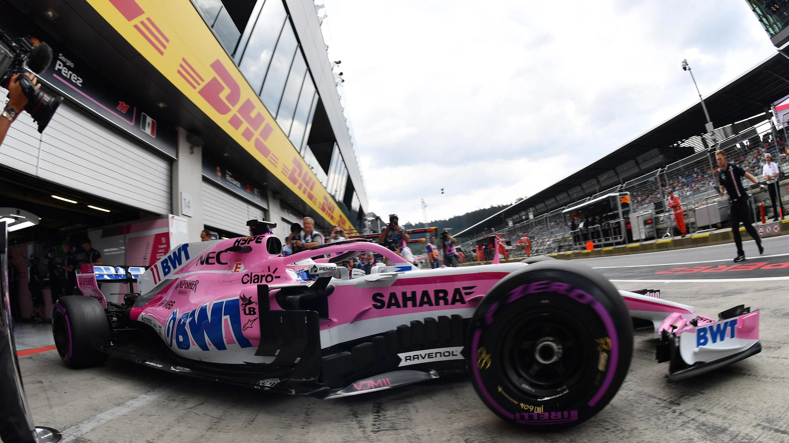 Sergio Perez (MEX) Force India VJM11 at Formula One World Championship, Rd9, Austrian Grand Prix,