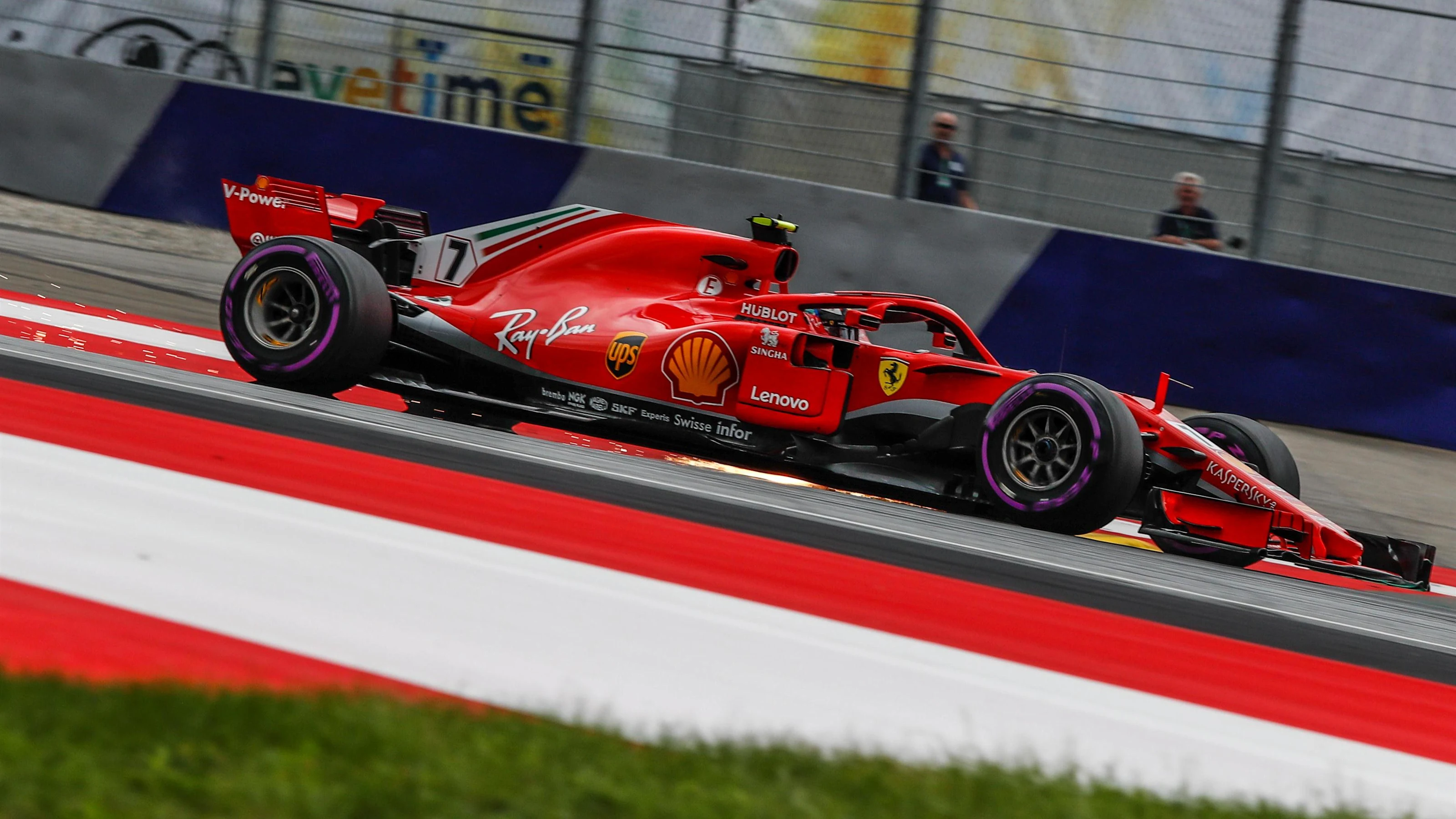 Kimi Raikkonen (FIN) Ferrari SF-71H at Formula One World Championship, Rd9, Austrian Grand Prix,