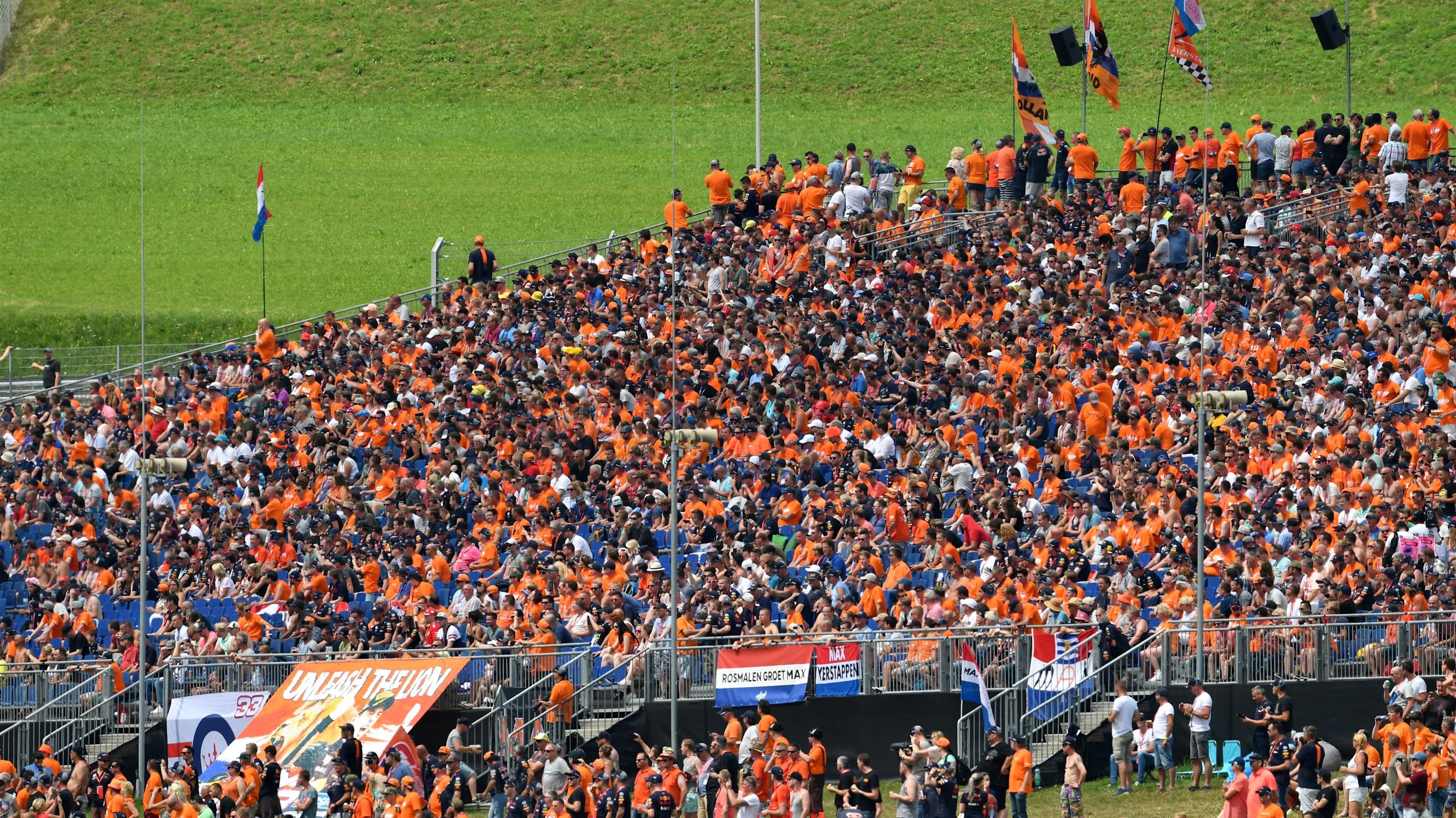 Max Verstappen (NED) Red Bull Racing fans at Formula One World Championship, Rd9, Austrian Grand