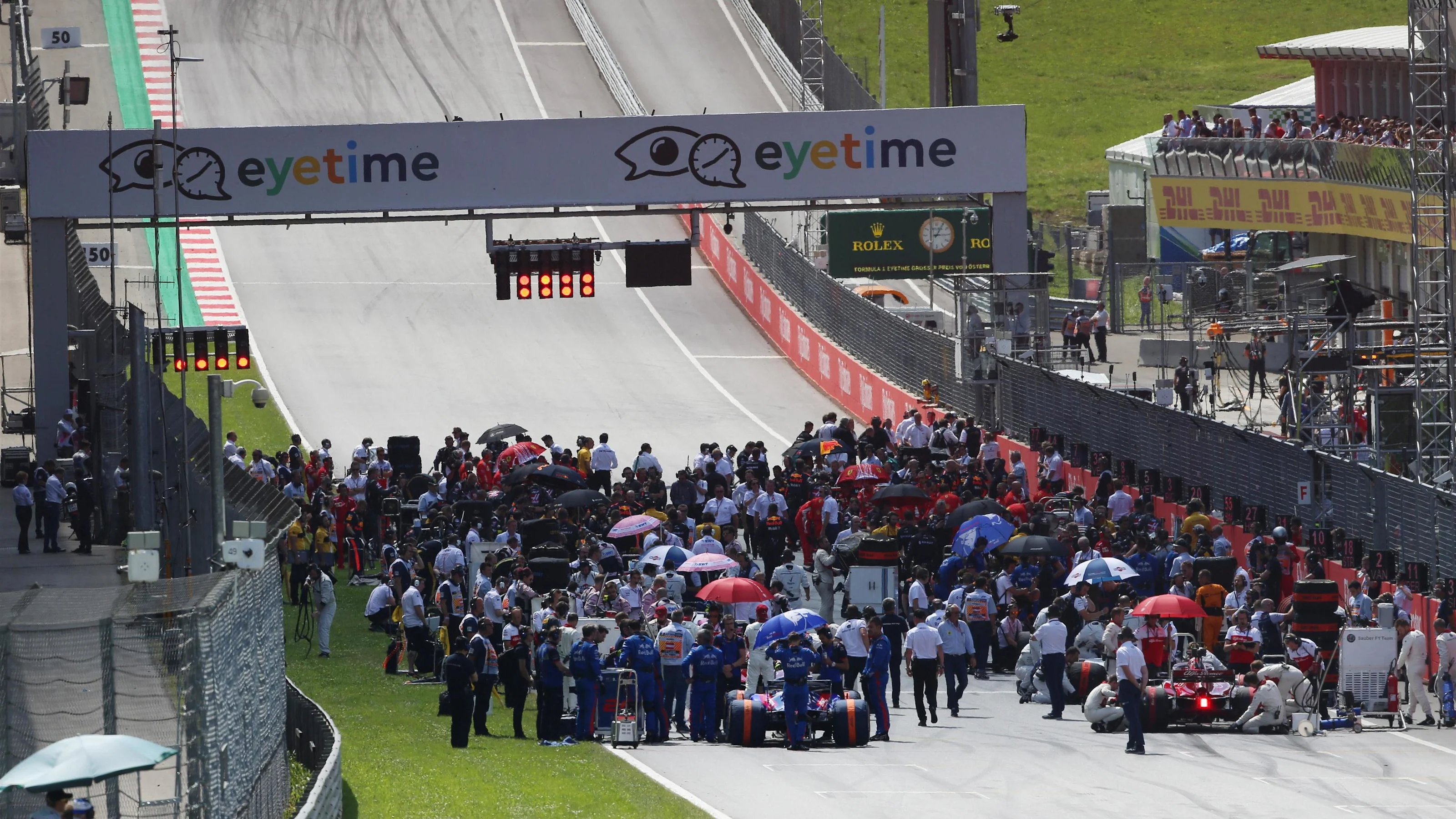 Grid at Formula One World Championship, Rd9, Austrian Grand Prix, Race, Spielberg, Austria, Sunday