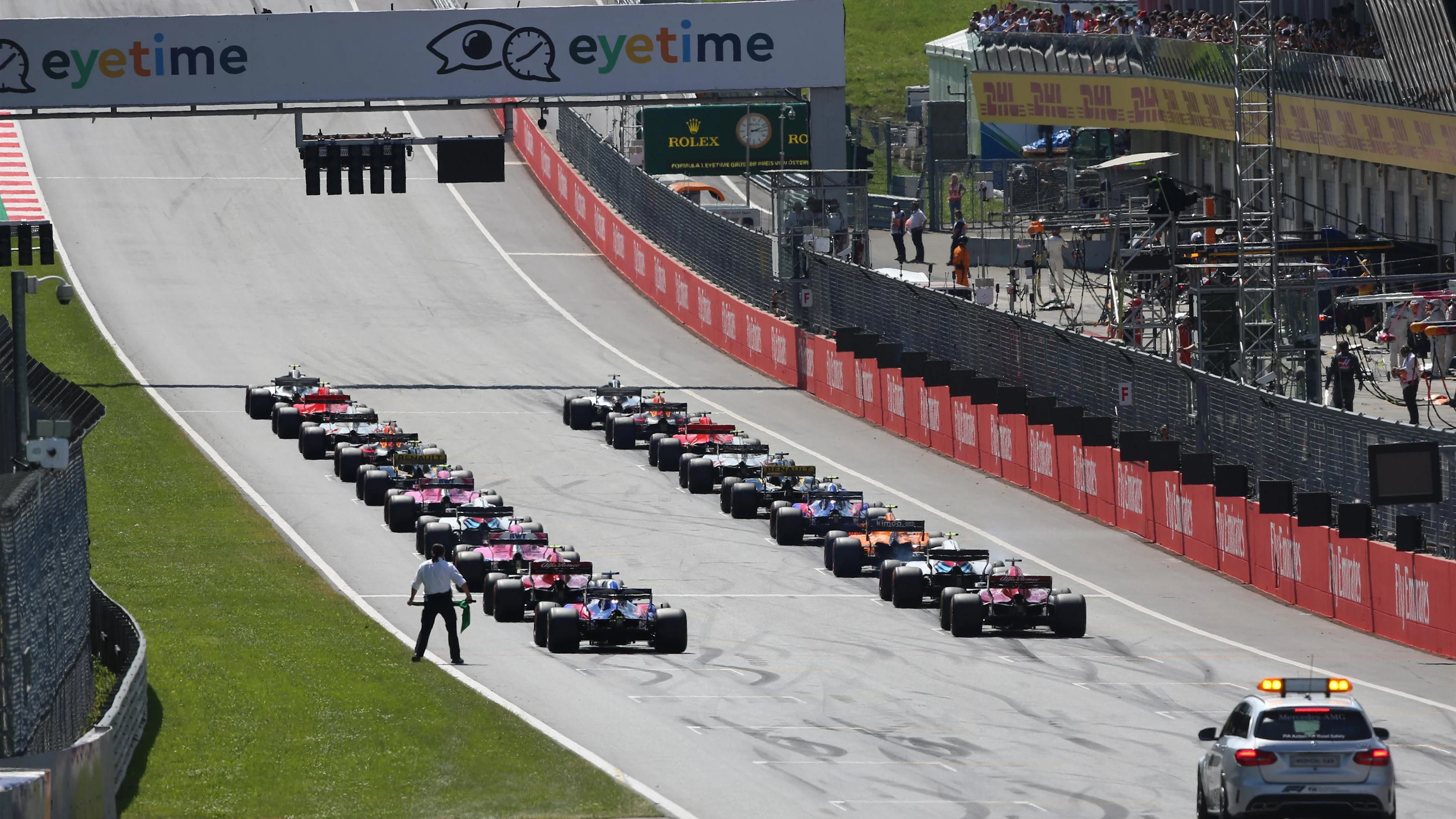 Grid at Formula One World Championship, Rd9, Austrian Grand Prix, Race, Spielberg, Austria, Sunday