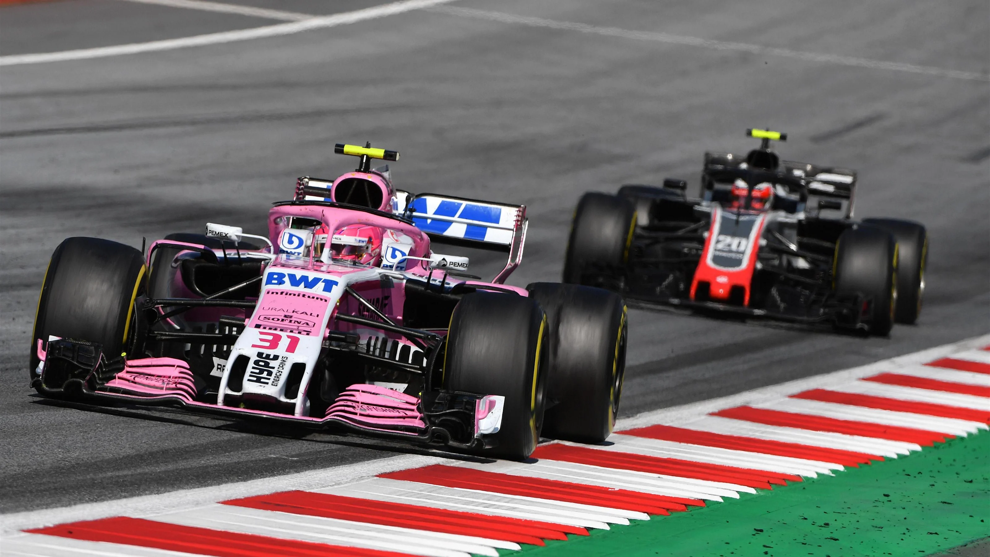Esteban Ocon (FRA) Force India VJM11 at Formula One World Championship, Rd9, Austrian Grand Prix,