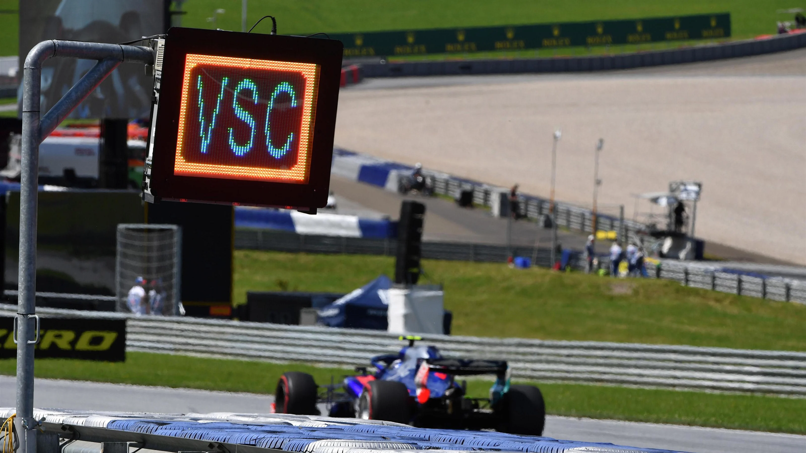 Virtual Safety car board at Formula One World Championship, Rd9, Austrian Grand Prix, Race,