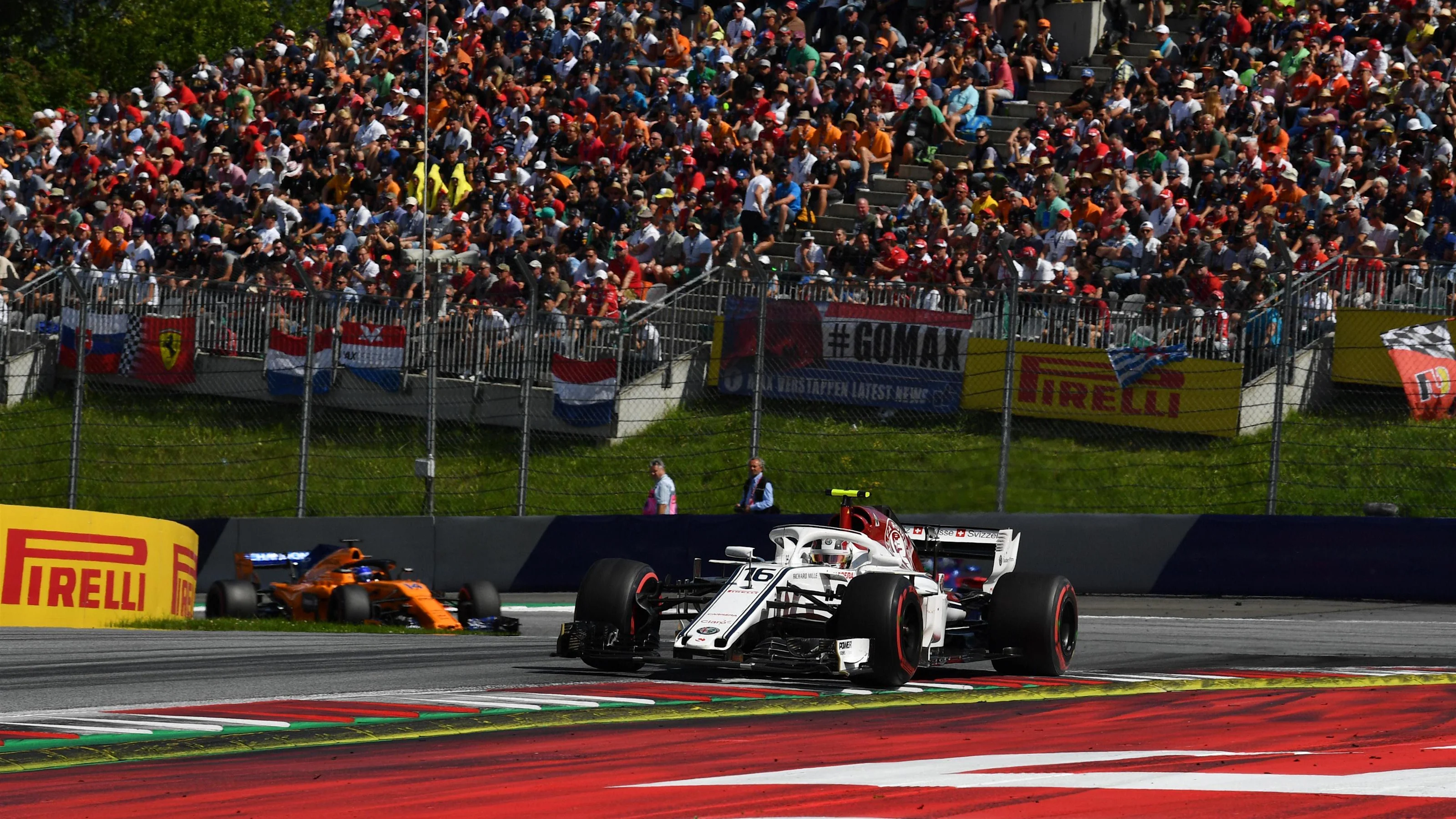 Charles Leclerc (MON) Alfa Romeo Sauber C37 at Formula One World Championship, Rd9, Austrian Grand