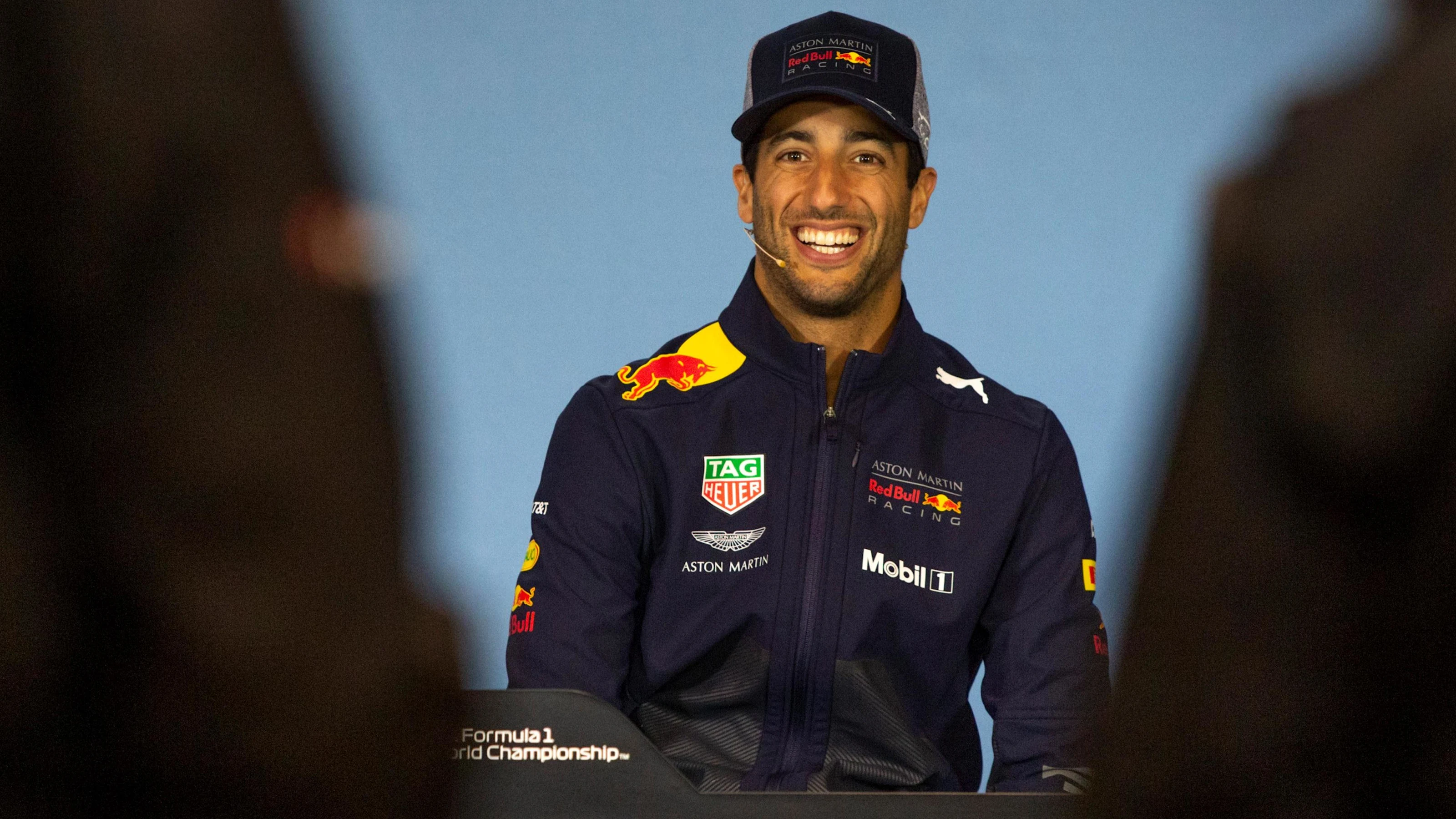Daniel Ricciardo (AUS) Red Bull Racing in the Press Conference at Formula One World Championship,